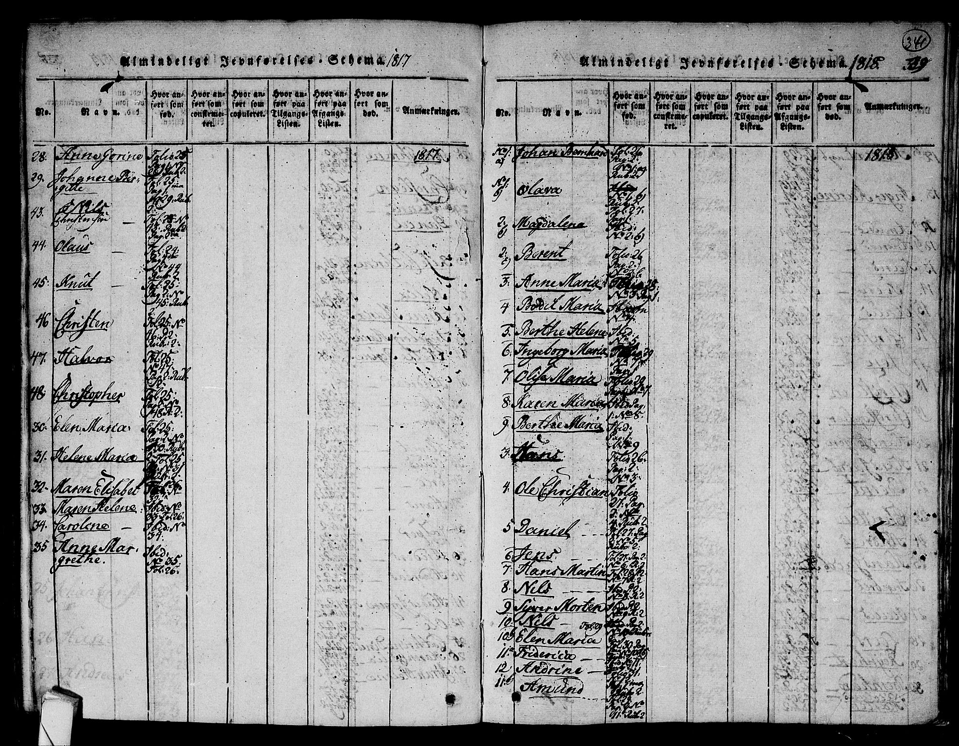 Hurum kirkebøker, SAKO/A-229/F/Fa/L0009: Parish register (official) no. 9, 1816-1826, p. 341