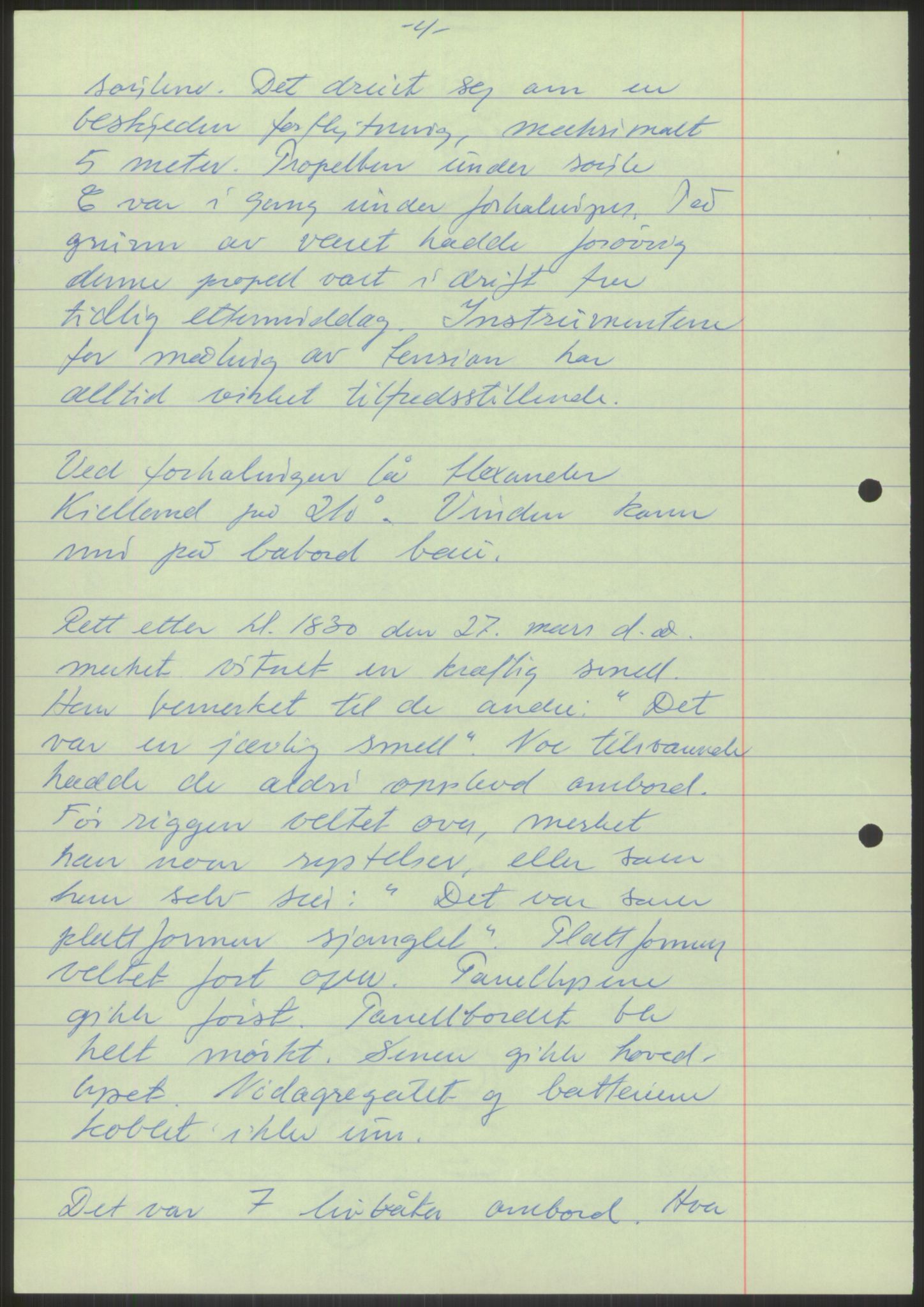 Justisdepartementet, Granskningskommisjonen ved Alexander Kielland-ulykken 27.3.1980, RA/S-1165/D/L0001: 0001-0002 Avhørskommisjonen - navnelister og protokoller fra avhør/0003 Survey report, 1980-1981, p. 34