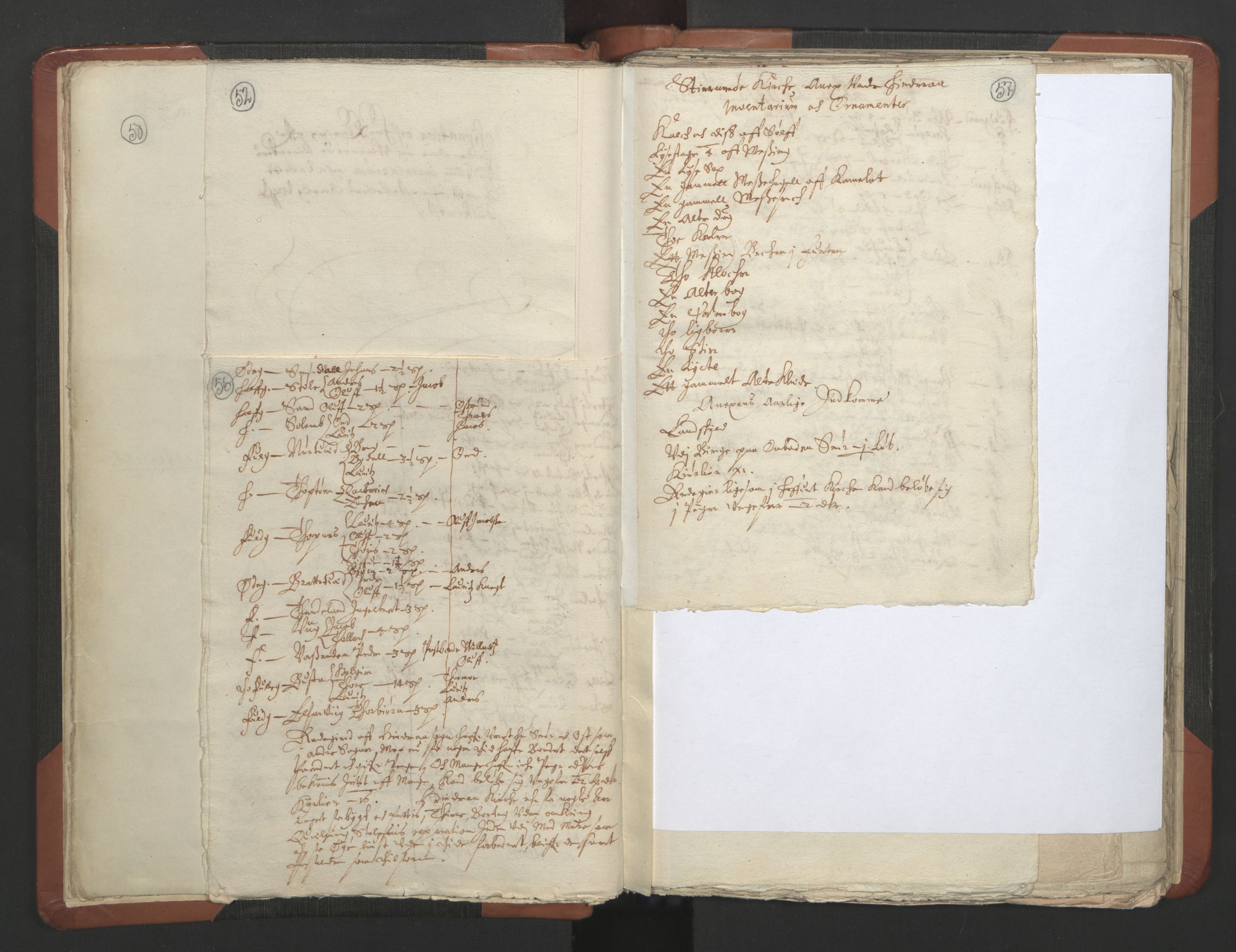 RA, Vicar's Census 1664-1666, no. 19: Ryfylke deanery, 1664-1666, p. 56-57