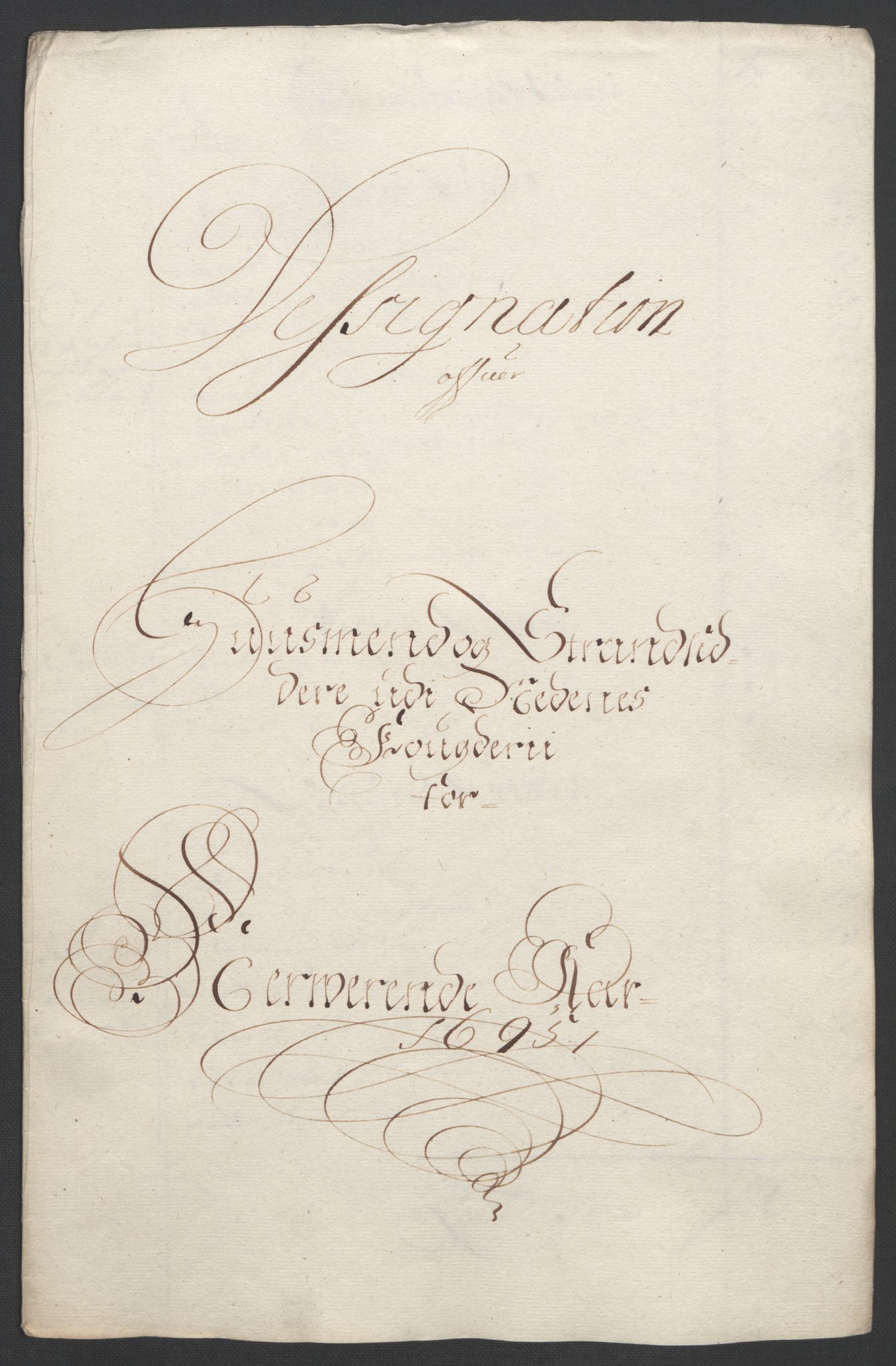 Rentekammeret inntil 1814, Reviderte regnskaper, Fogderegnskap, RA/EA-4092/R39/L2312: Fogderegnskap Nedenes, 1693-1695, p. 260