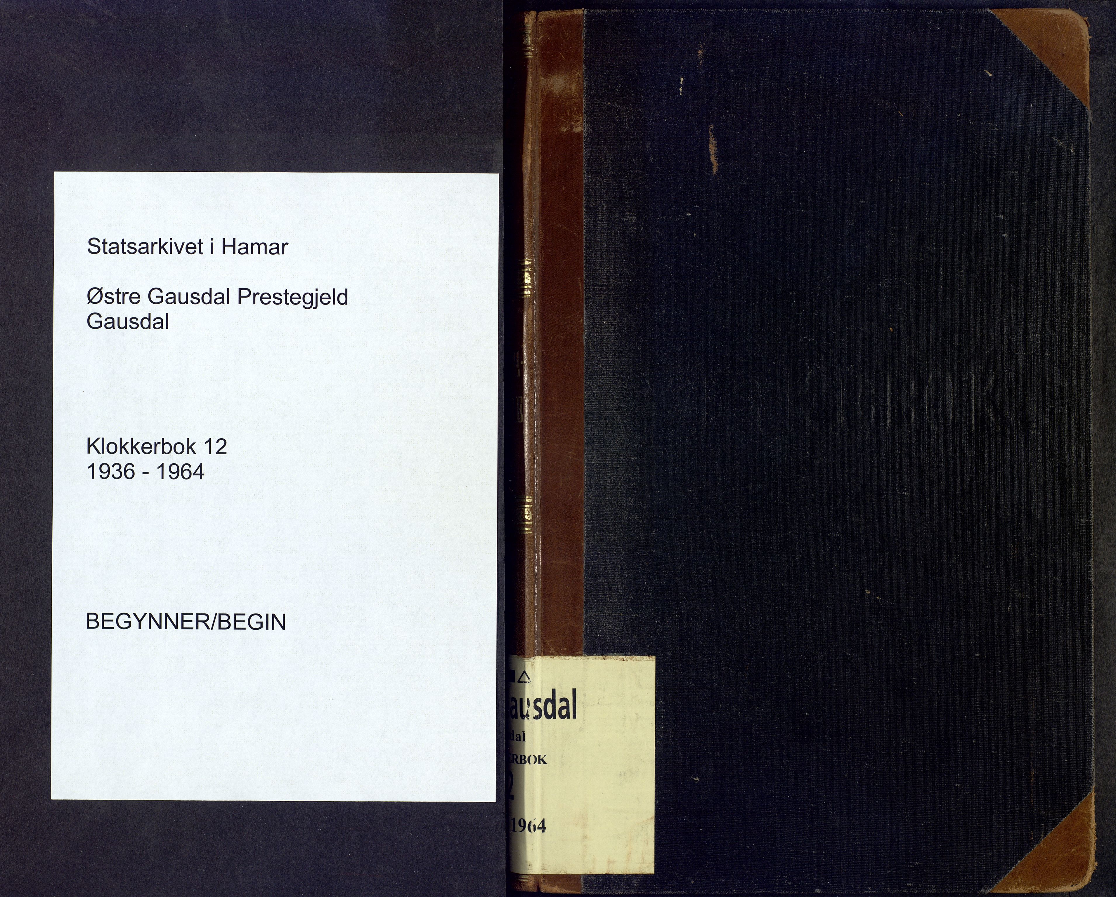 Østre Gausdal prestekontor, SAH/PREST-092/H/Ha/Hab/L0012: Parish register (copy) no. 12, 1936-1964