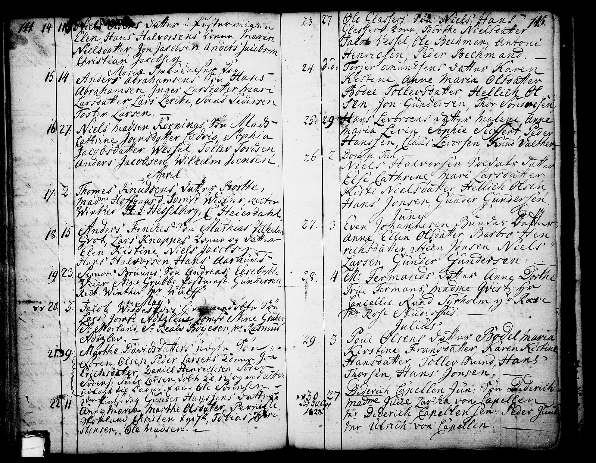 Skien kirkebøker, SAKO/A-302/F/Fa/L0003: Parish register (official) no. 3, 1755-1791, p. 144-145