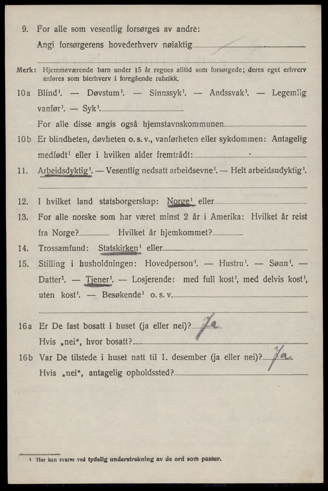 SAST, 1920 census for Hetland, 1920, p. 26492