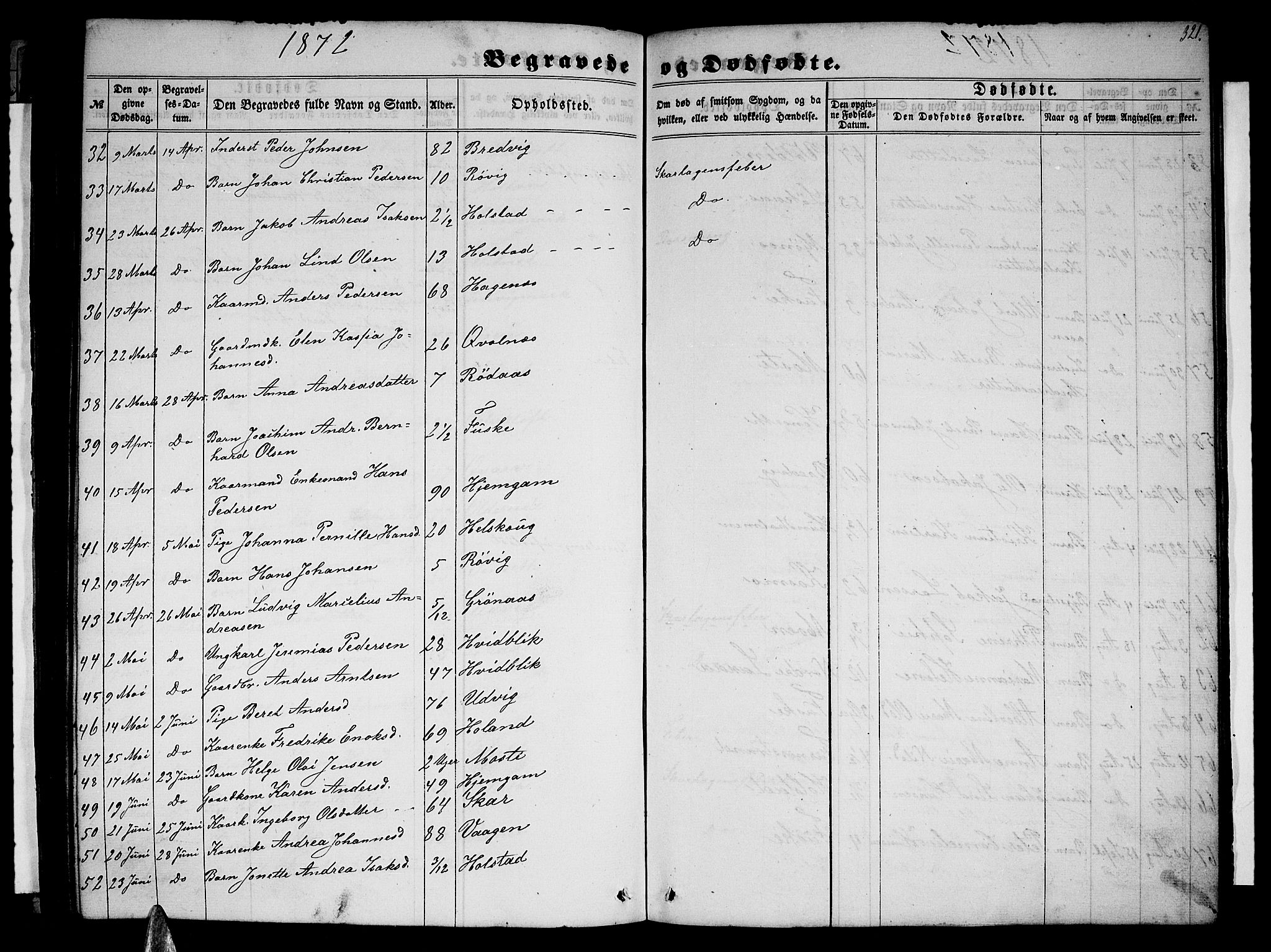 Ministerialprotokoller, klokkerbøker og fødselsregistre - Nordland, SAT/A-1459/852/L0753: Parish register (copy) no. 852C04, 1856-1877, p. 321