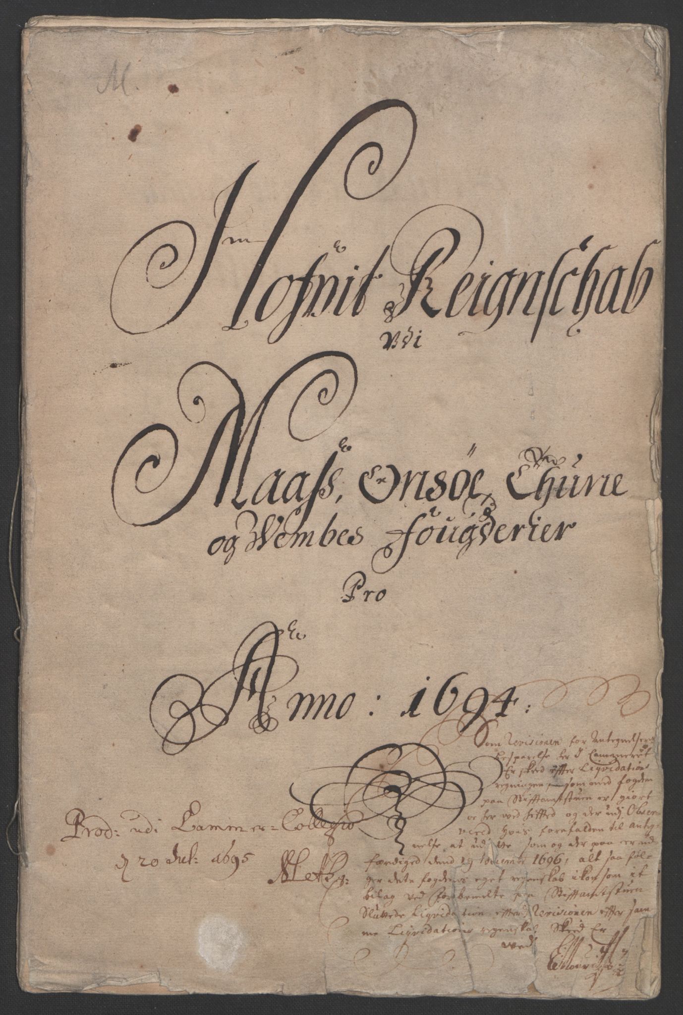 Rentekammeret inntil 1814, Reviderte regnskaper, Fogderegnskap, RA/EA-4092/R03/L0121: Fogderegnskap Onsøy, Tune, Veme og Åbygge fogderi, 1694, p. 3