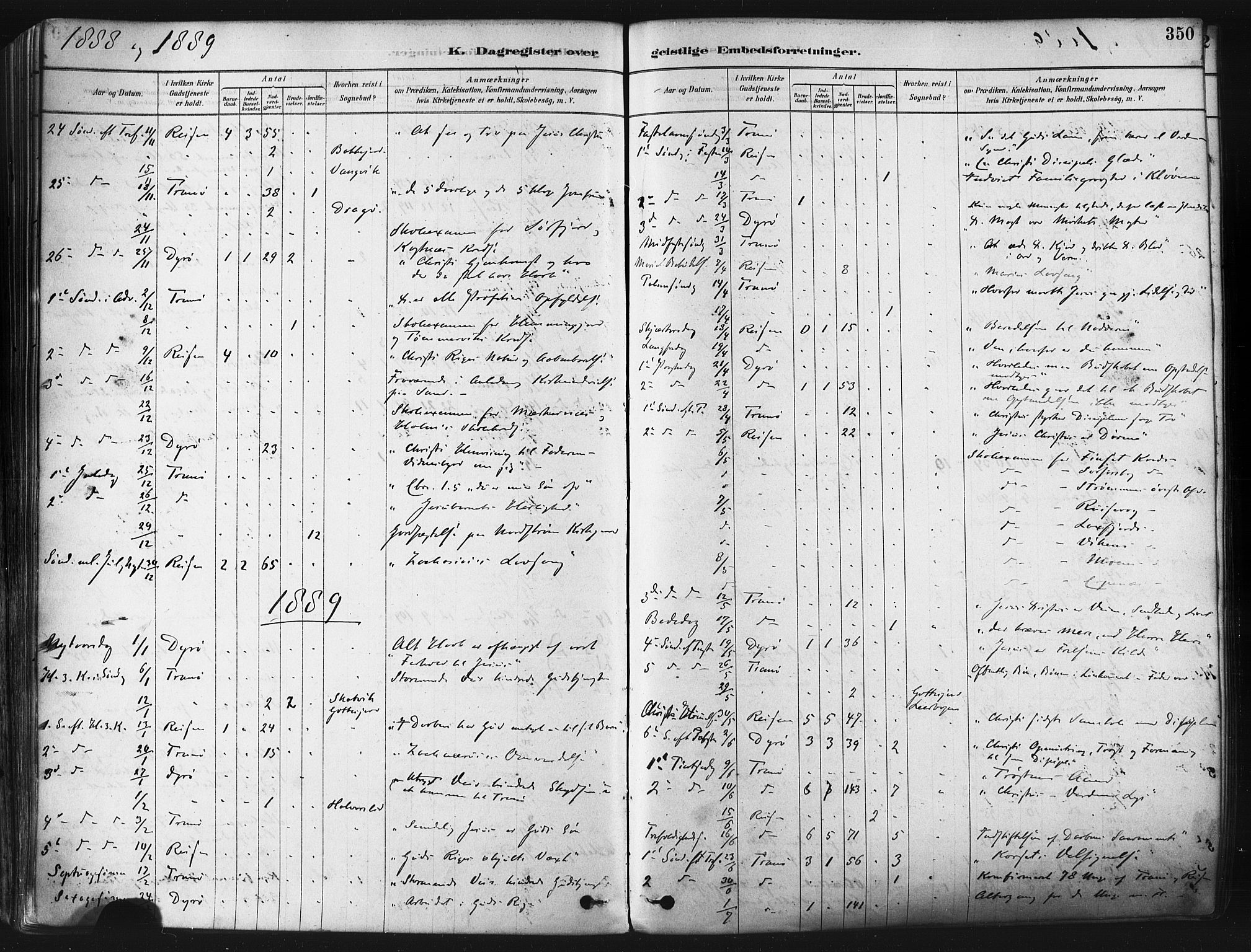 Tranøy sokneprestkontor, SATØ/S-1313/I/Ia/Iaa/L0009kirke: Parish register (official) no. 9, 1878-1904, p. 350