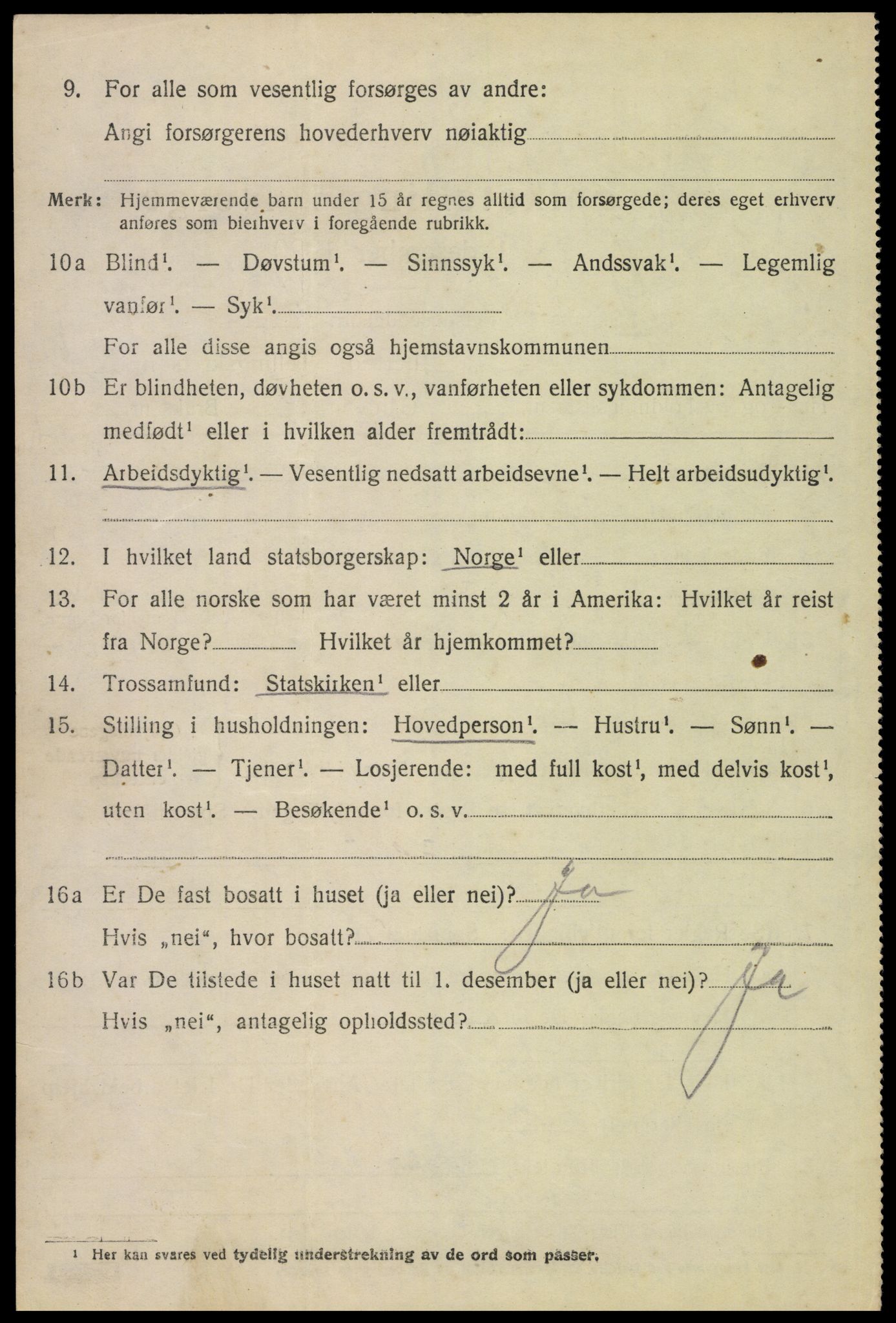 SAH, 1920 census for Brandval, 1920, p. 2045