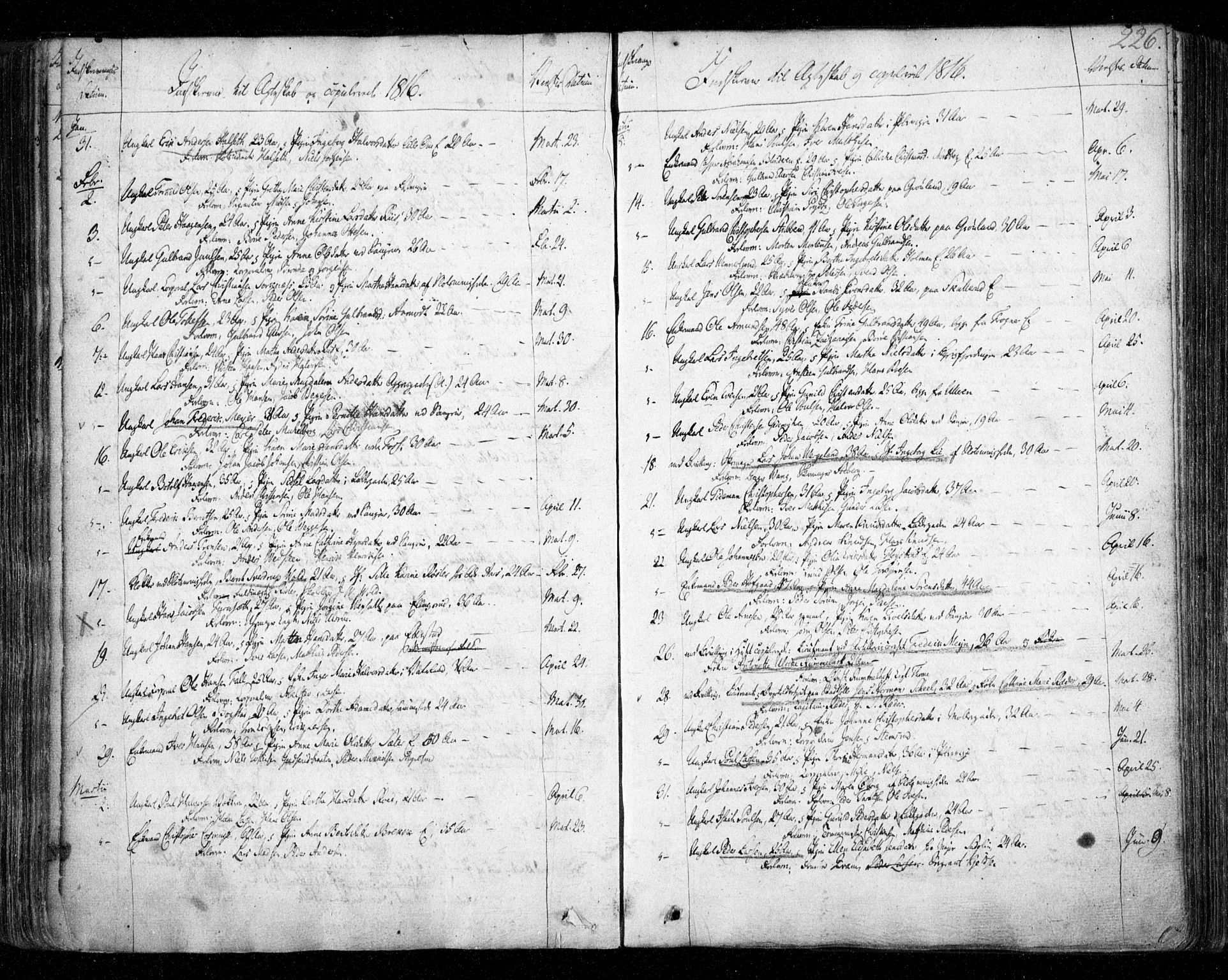 Aker prestekontor kirkebøker, SAO/A-10861/F/L0011: Parish register (official) no. 11, 1810-1819, p. 226