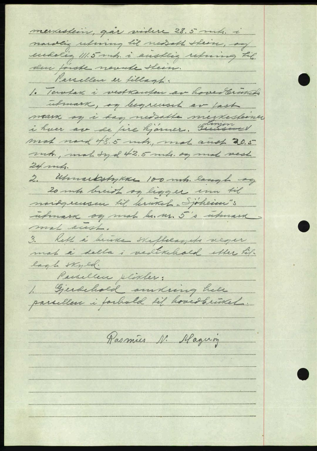 Romsdal sorenskriveri, SAT/A-4149/1/2/2C: Mortgage book no. A22, 1947-1947, Diary no: : 124/1947