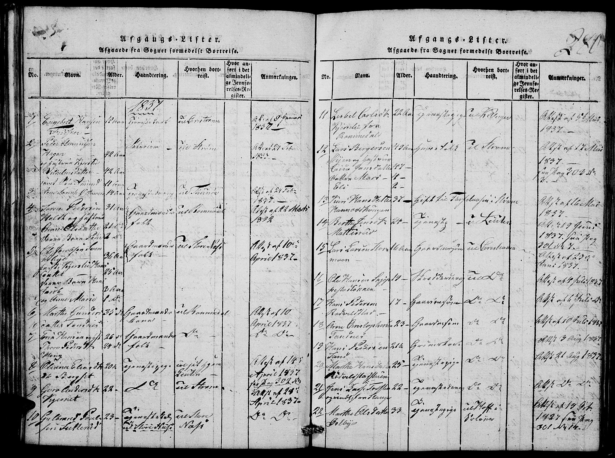 Nord-Odal prestekontor, AV/SAH-PREST-032/H/Ha/Hab/L0001: Parish register (copy) no. 1, 1819-1838, p. 280