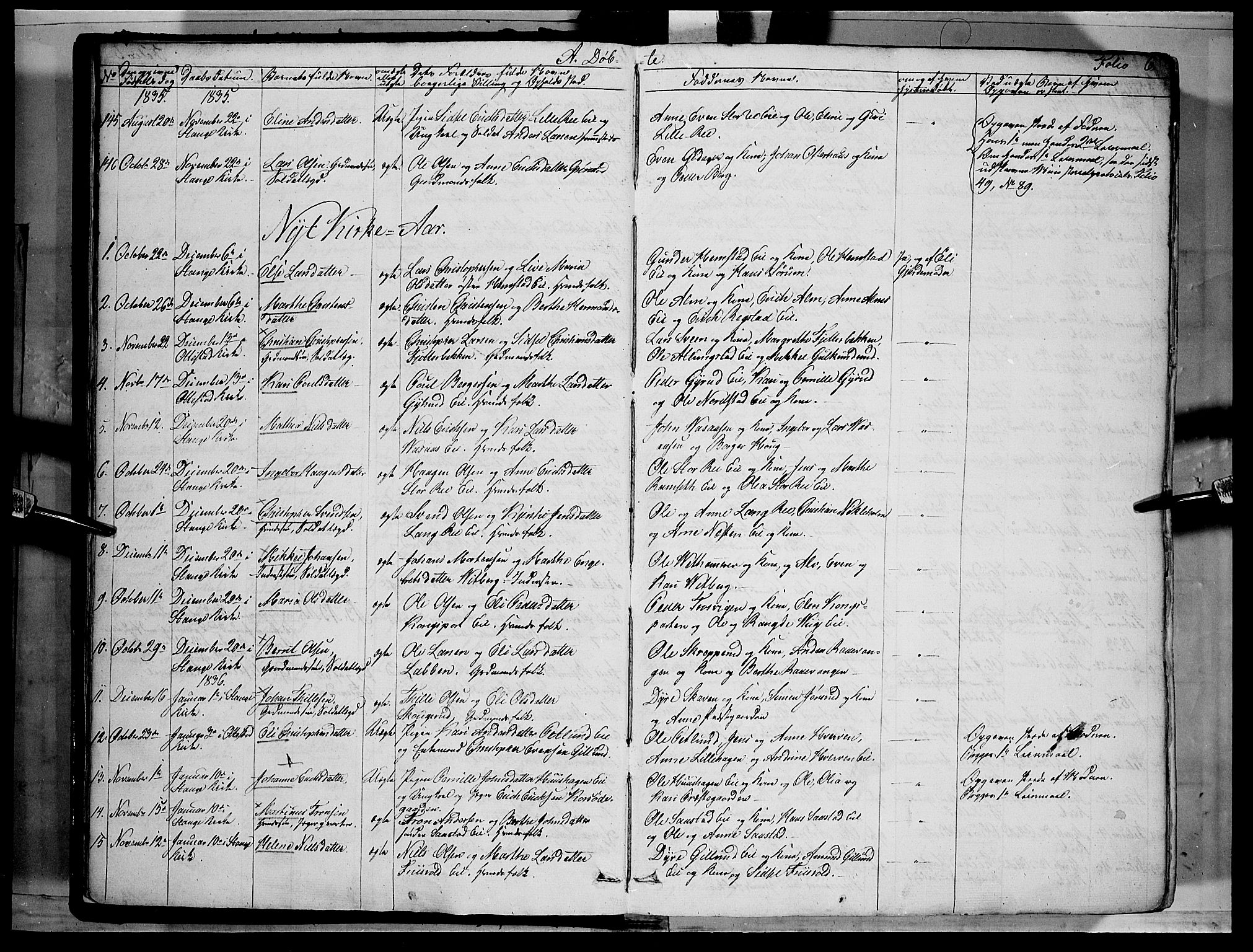 Stange prestekontor, SAH/PREST-002/K/L0010: Parish register (official) no. 10, 1835-1845, p. 6