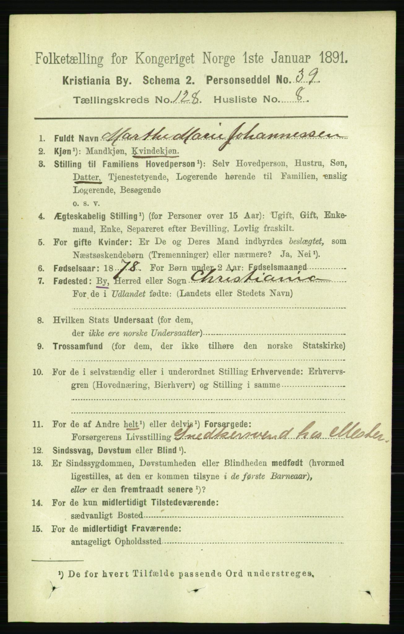 RA, 1891 census for 0301 Kristiania, 1891, p. 68817