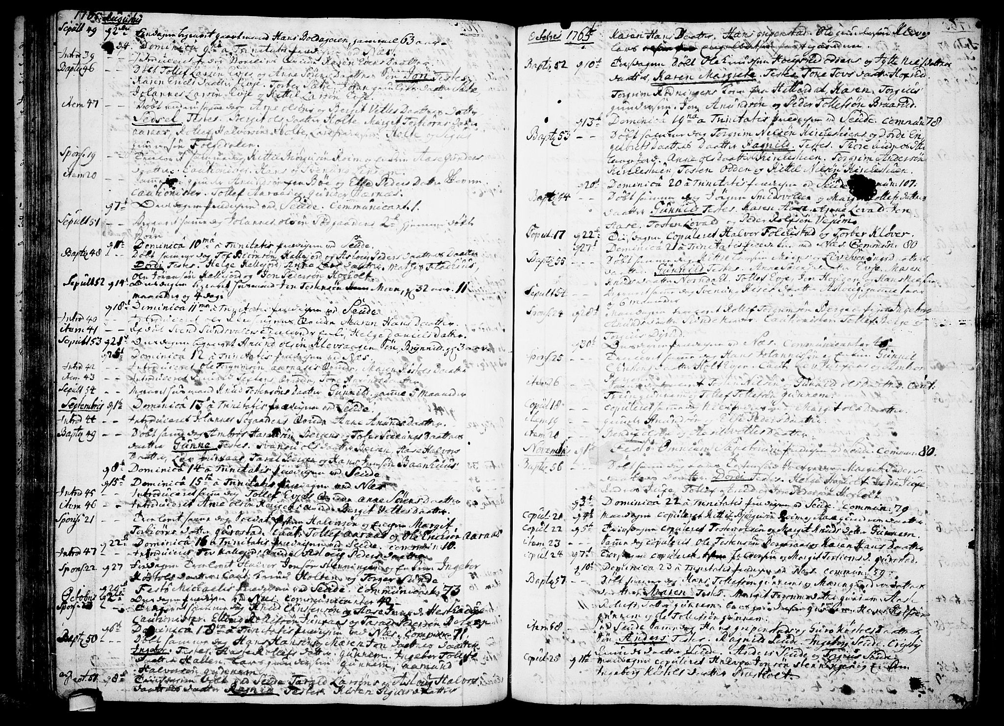 Sauherad kirkebøker, SAKO/A-298/F/Fa/L0003: Parish register (official) no. I 3, 1722-1766