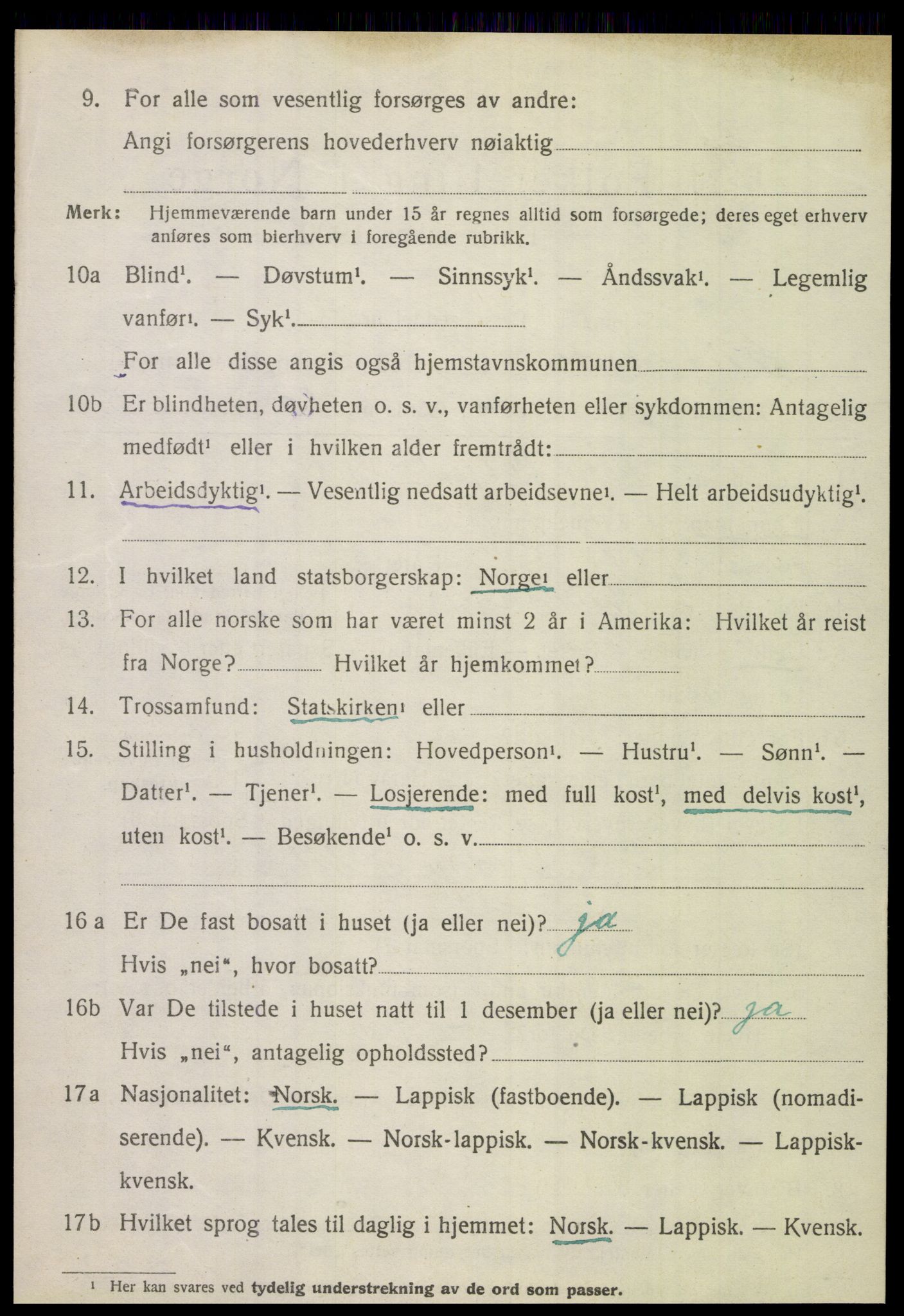 SAT, 1920 census for Leiranger, 1920, p. 1802