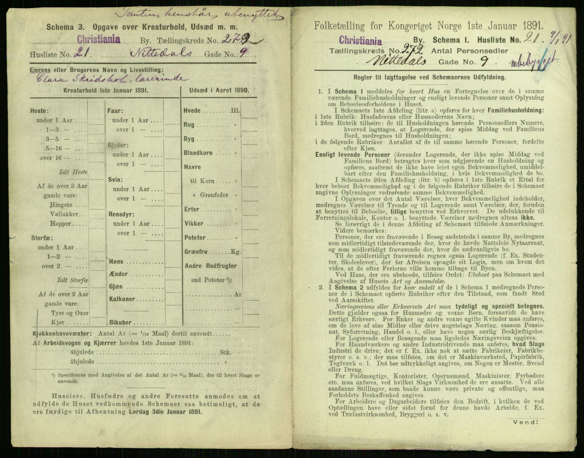 RA, 1891 census for 0301 Kristiania, 1891, p. 165157