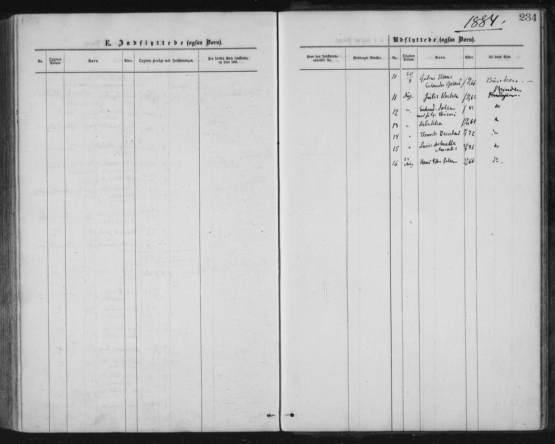 Ministerialprotokoller, klokkerbøker og fødselsregistre - Nord-Trøndelag, SAT/A-1458/771/L0596: Parish register (official) no. 771A03, 1870-1884, p. 234