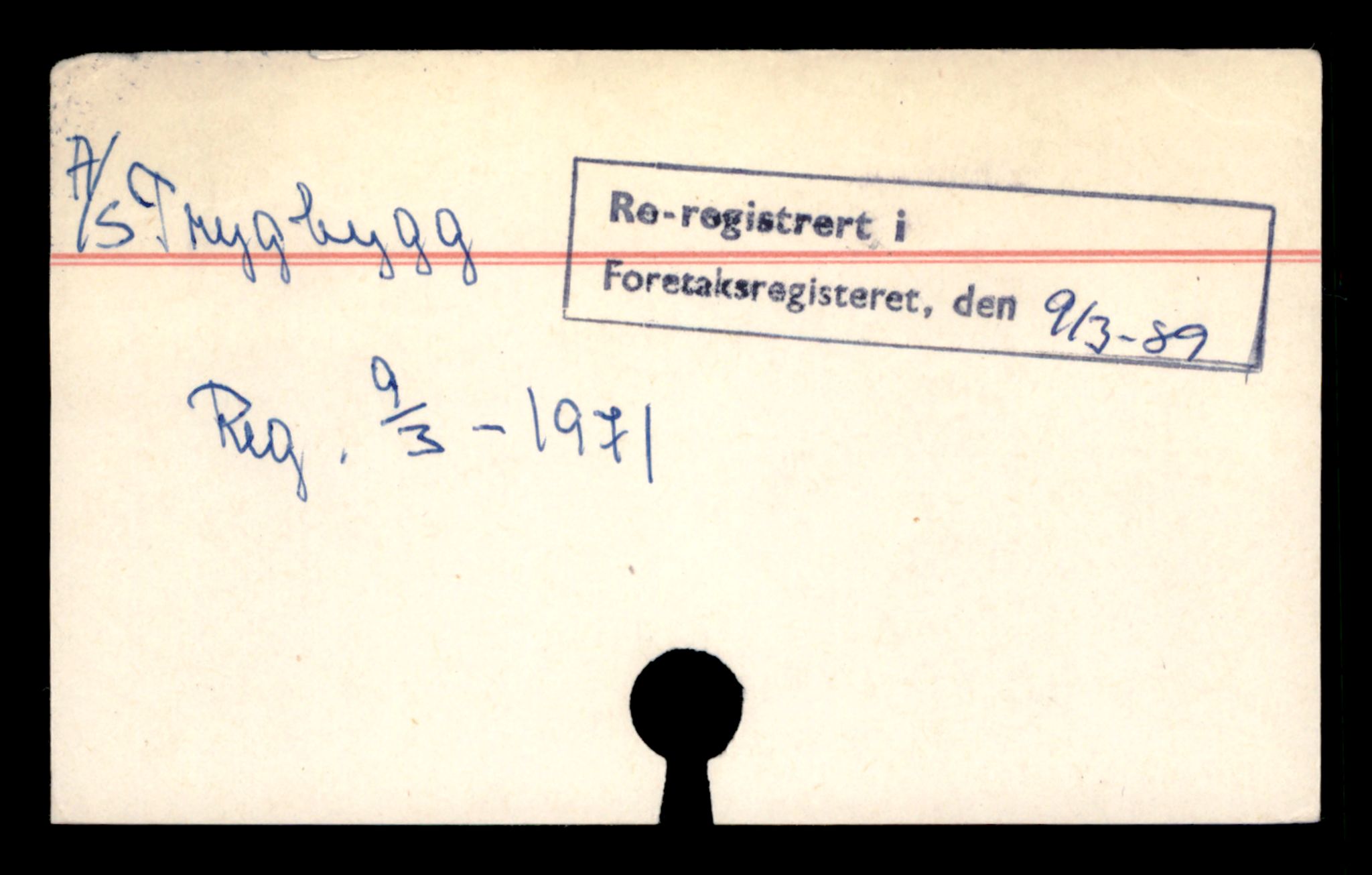 Oslo byfogd, Handelsregisteret, SAT/A-10867/G/Ga/Gad/L0030: Kartotekkort, Try-Ve, 1890-1990