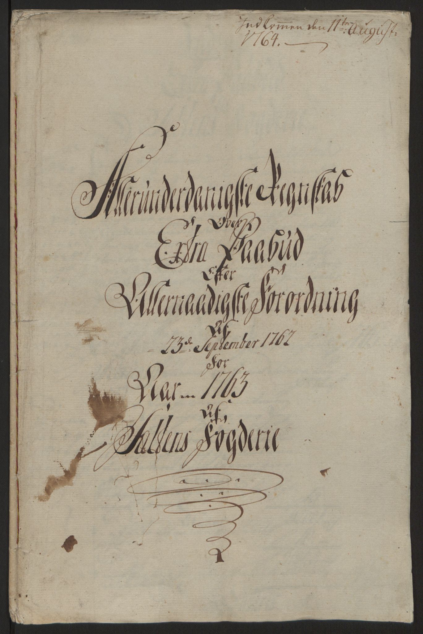 Rentekammeret inntil 1814, Reviderte regnskaper, Fogderegnskap, RA/EA-4092/R66/L4670: Ekstraskatten Salten, 1762-1764, p. 139