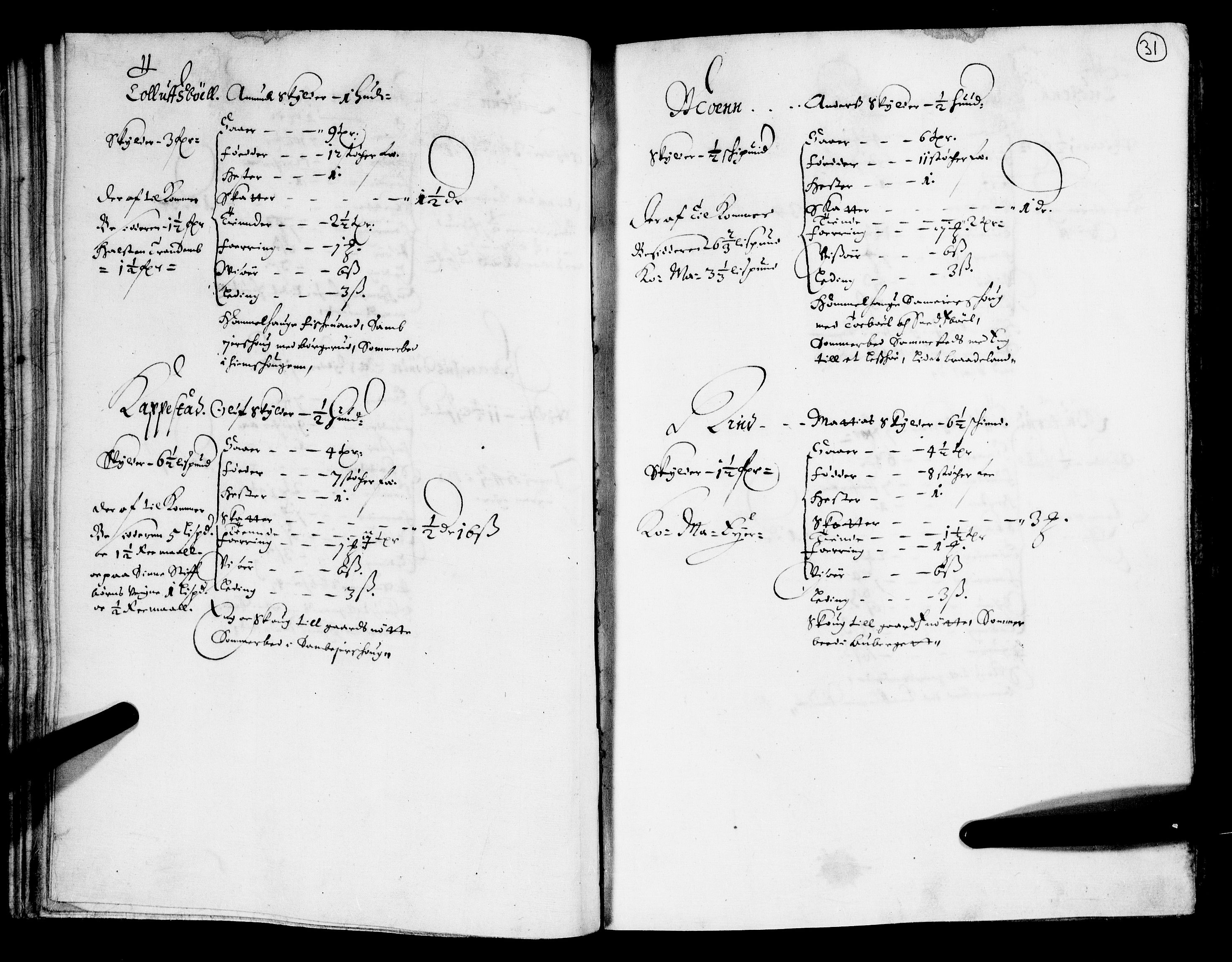 Rentekammeret inntil 1814, Realistisk ordnet avdeling, AV/RA-EA-4070/N/Nb/Nba/L0011: Odal, Solør og Østerdalen fogderi, 1667, p. 30b-31a