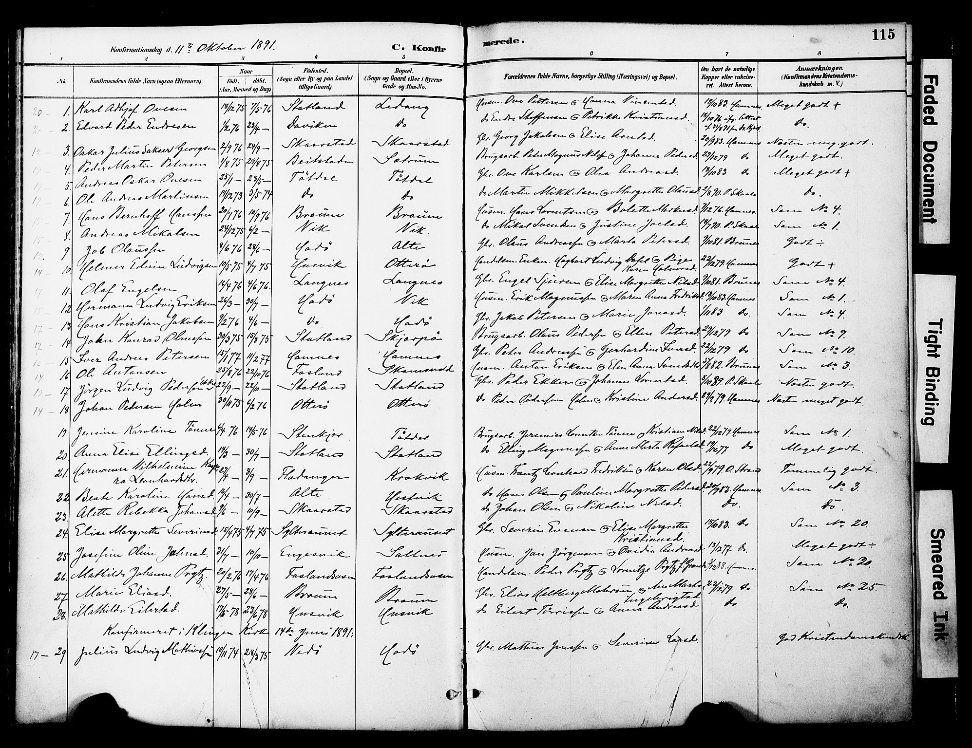 Ministerialprotokoller, klokkerbøker og fødselsregistre - Nord-Trøndelag, SAT/A-1458/774/L0628: Parish register (official) no. 774A02, 1887-1903, p. 115