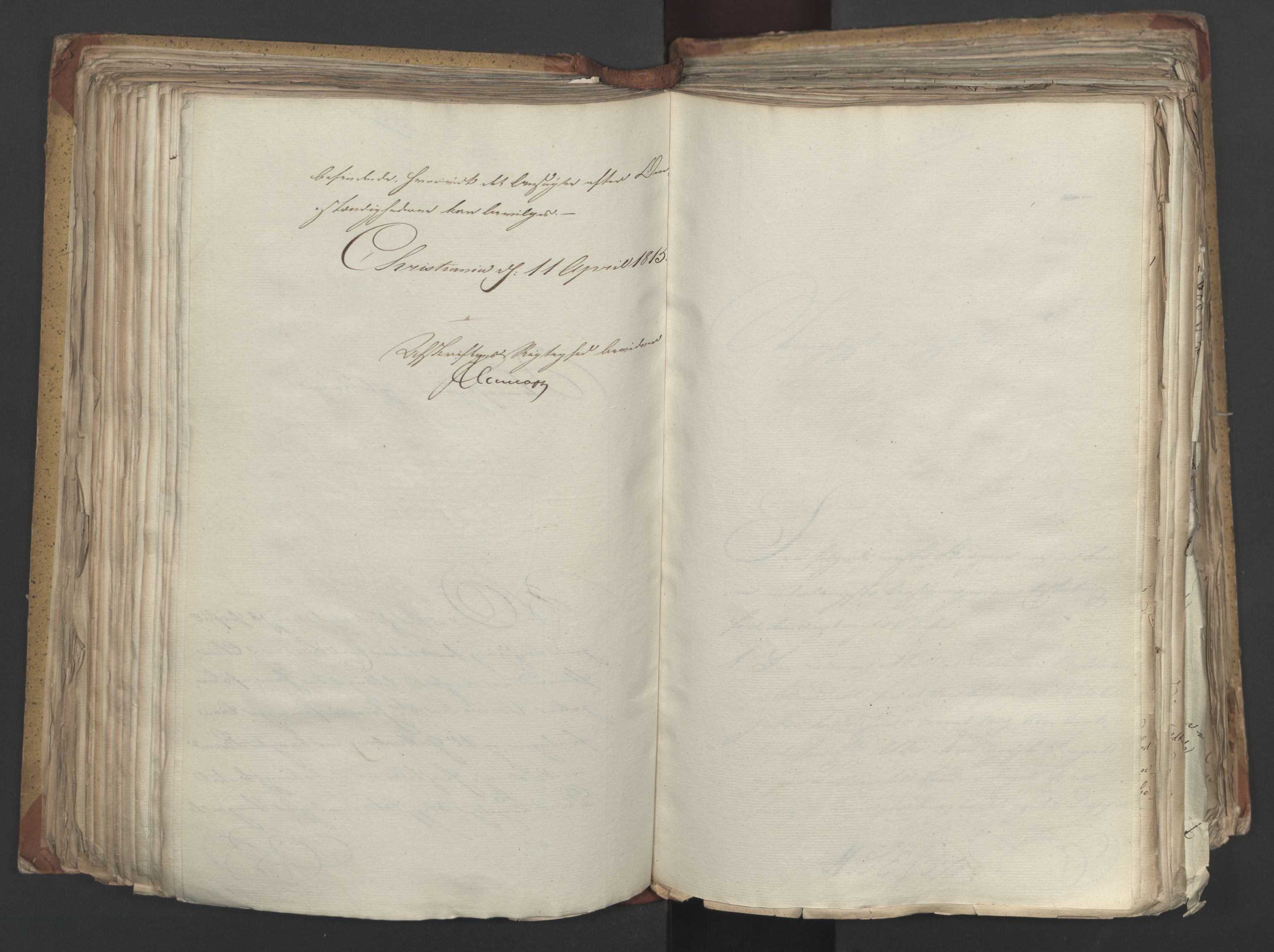 Statsrådsavdelingen i Stockholm, AV/RA-S-1003/D/Da/L0002: Regjeringsinnstillinger nr. 263-518, 1815, p. 243