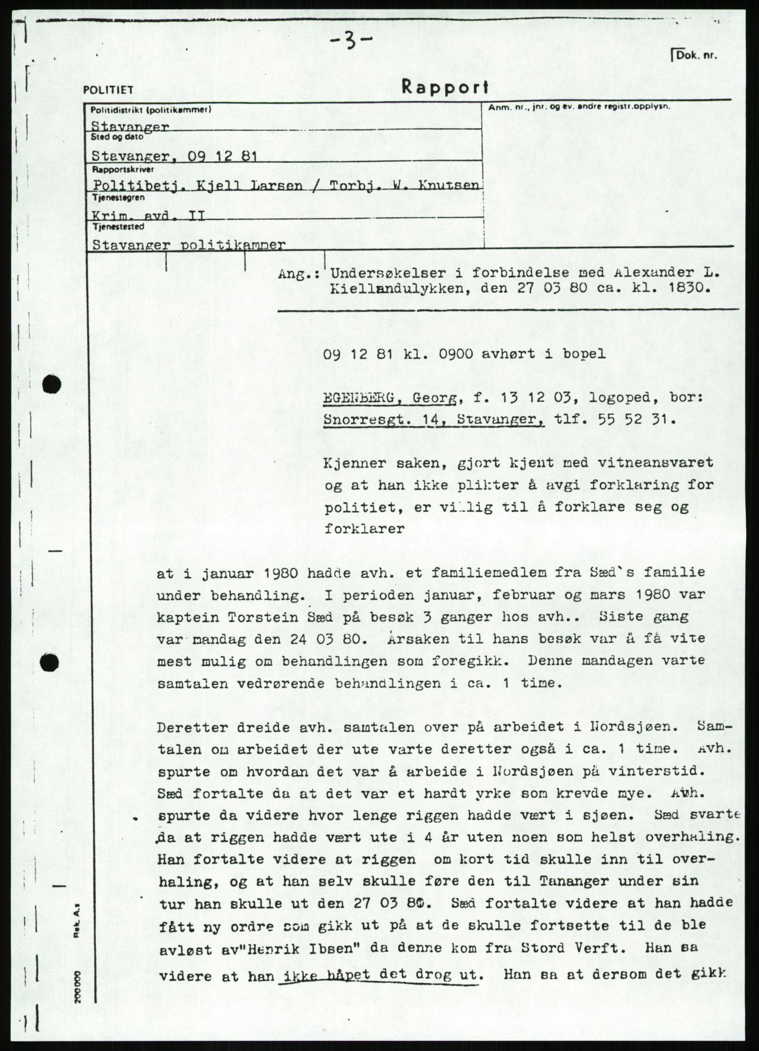 Pa 1503 - Stavanger Drilling AS, AV/SAST-A-101906/Da/L0001: Alexander L. Kielland - Begrensningssak Stavanger byrett, 1986, p. 292