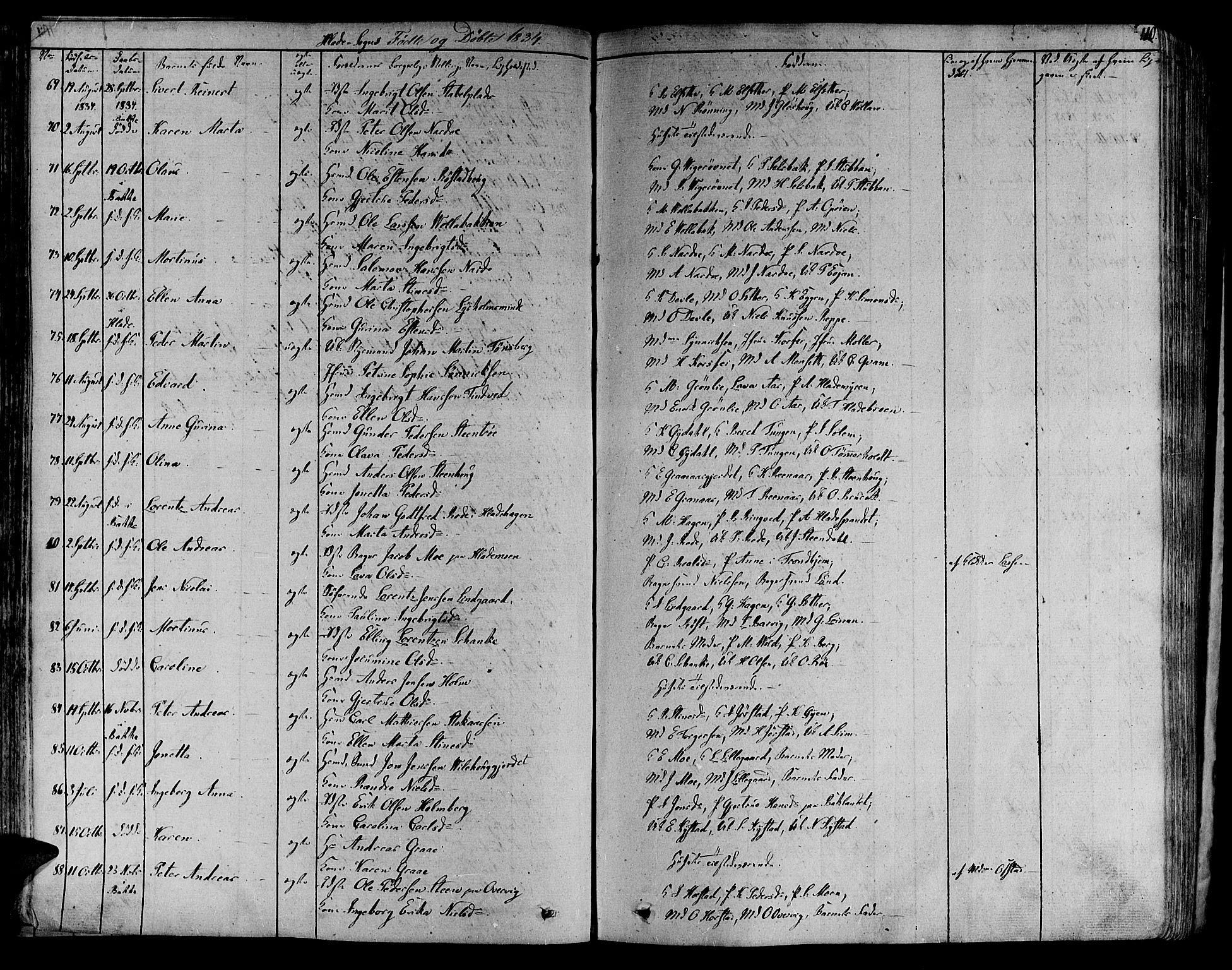 Ministerialprotokoller, klokkerbøker og fødselsregistre - Sør-Trøndelag, AV/SAT-A-1456/606/L0286: Parish register (official) no. 606A04 /1, 1823-1840, p. 110