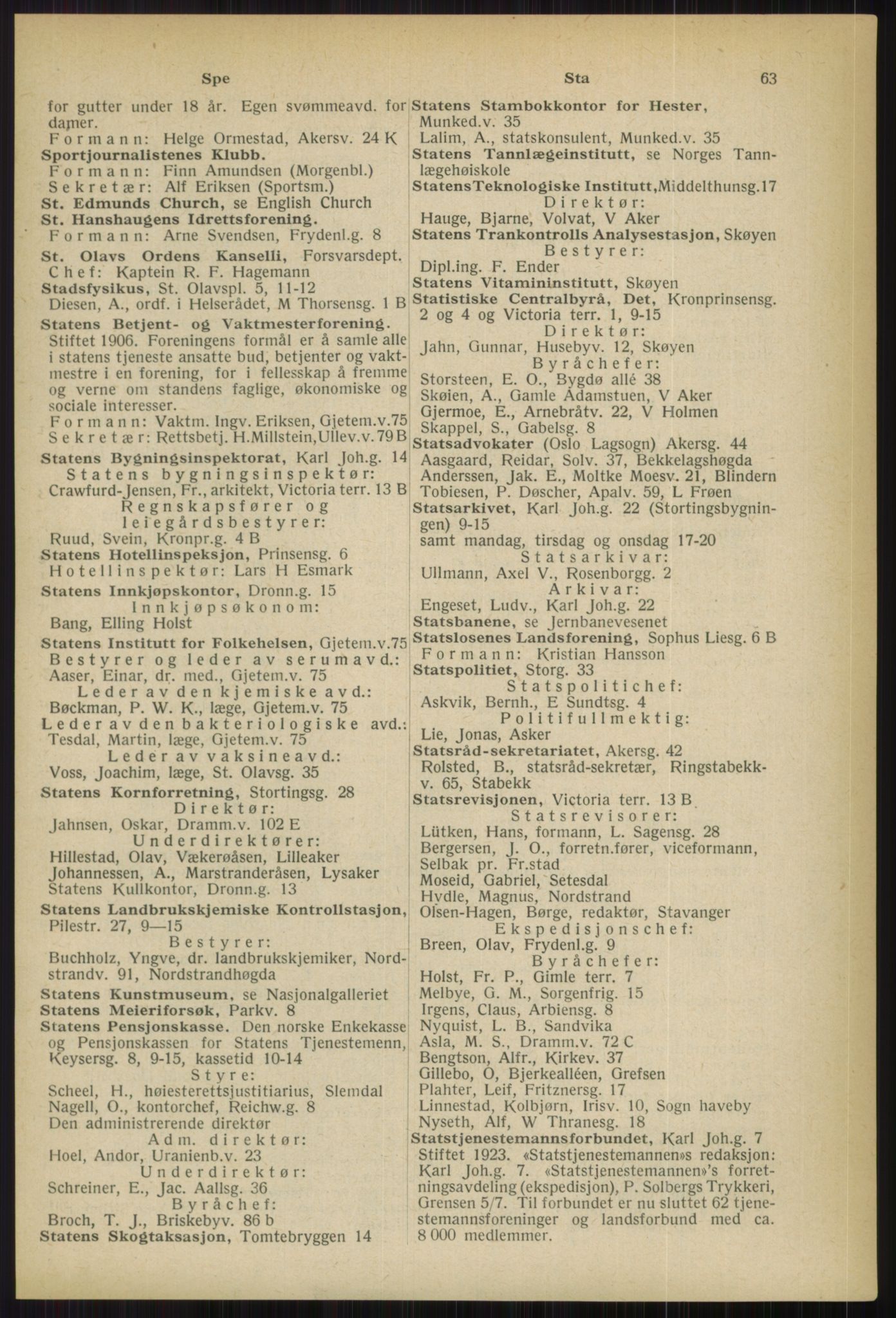 Kristiania/Oslo adressebok, PUBL/-, 1936, p. 63