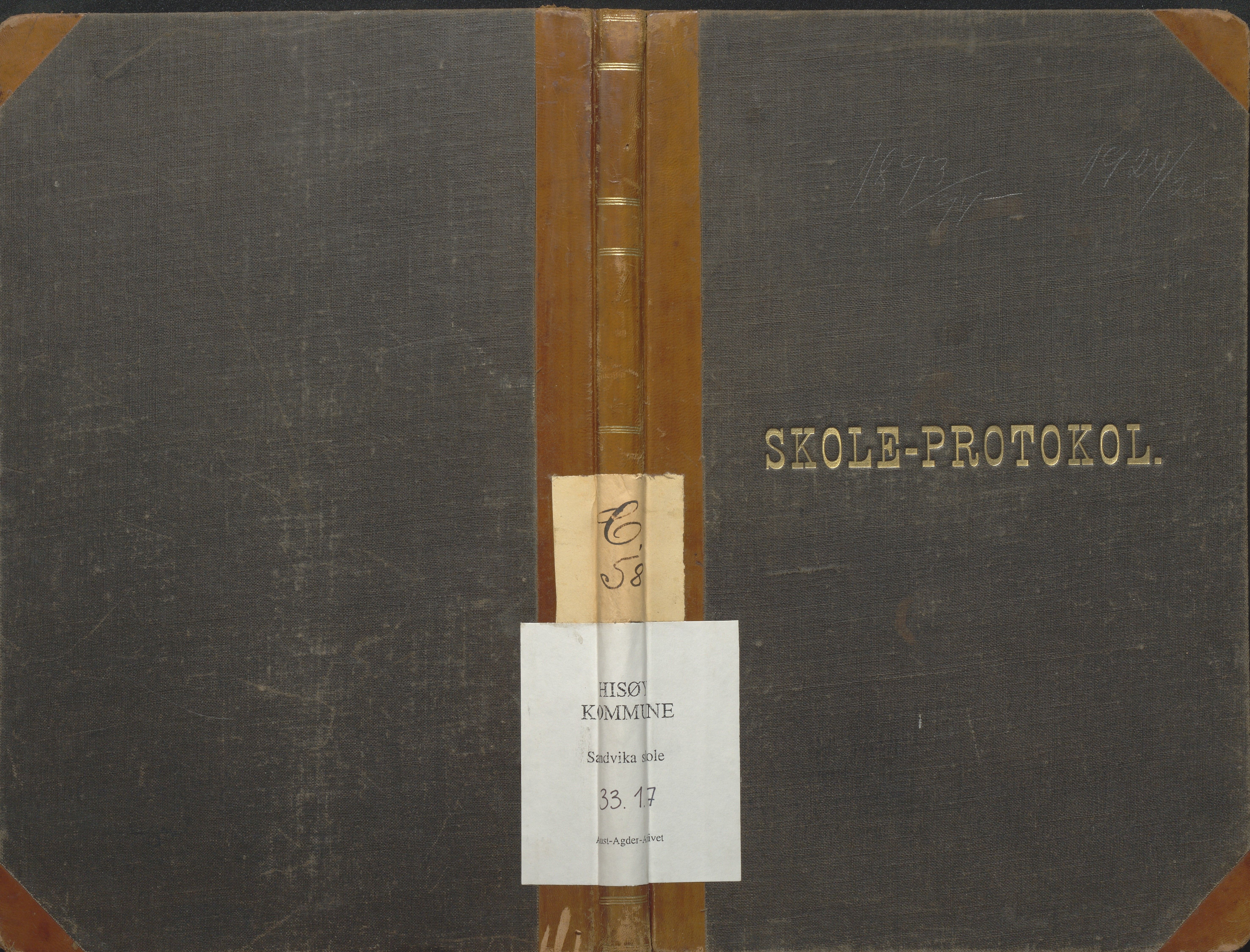 Hisøy kommune frem til 1991, AAKS/KA0922-PK/33/L0007: Skoleprotokoll, 1893-1925