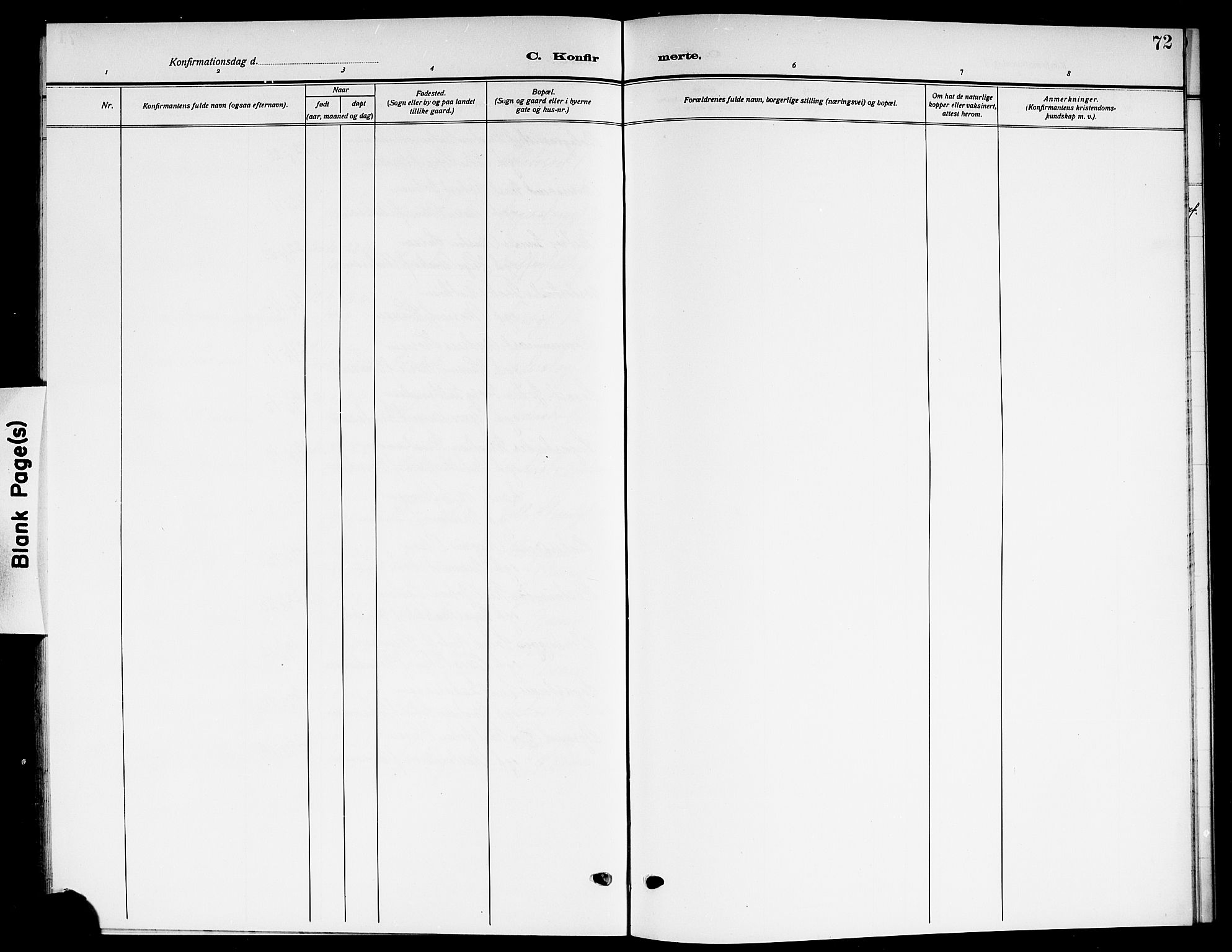 Larvik kirkebøker, AV/SAKO-A-352/G/Ga/L0009: Parish register (copy) no. I 9, 1918-1923, p. 72