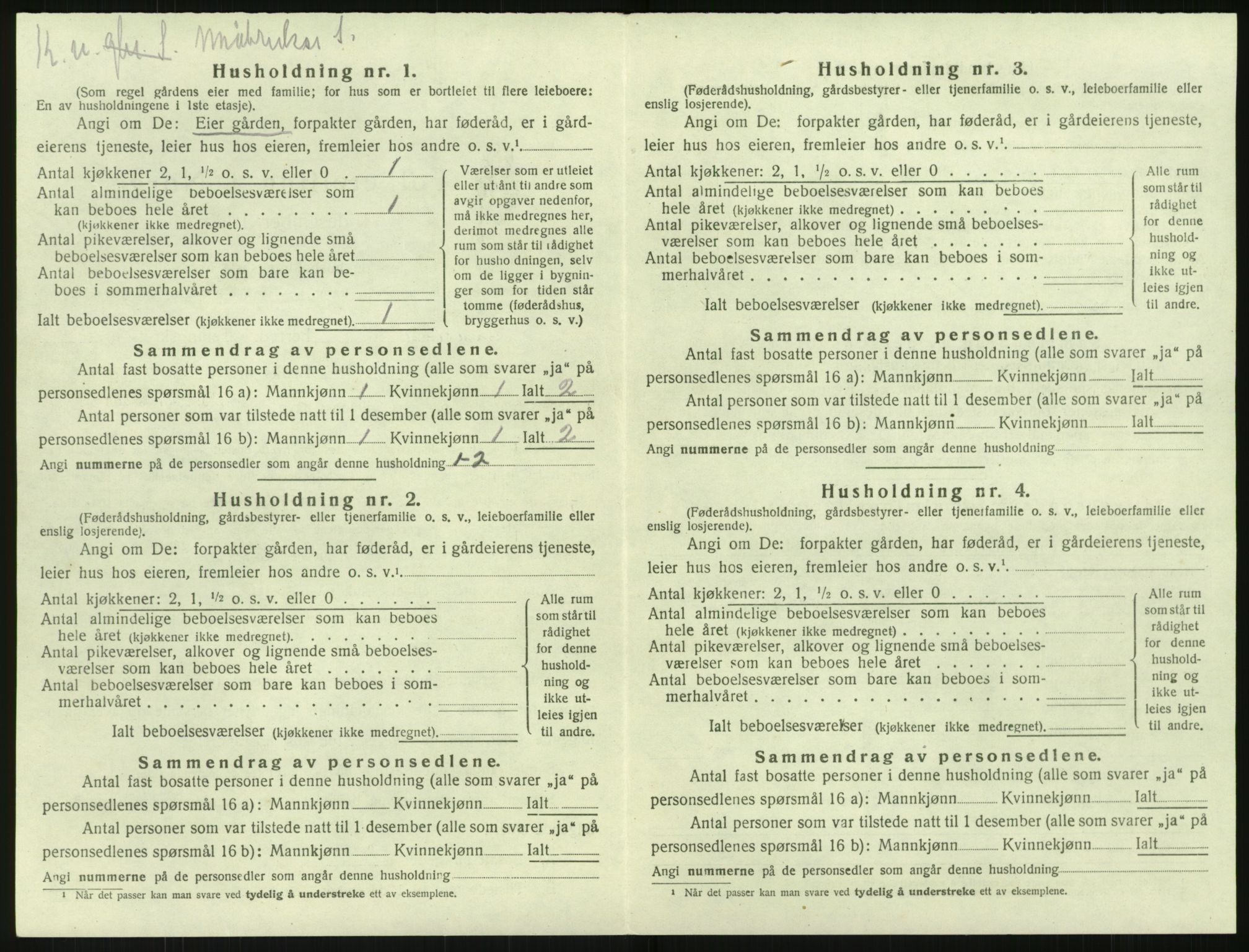 SAK, 1920 census for Søndeled, 1920, p. 722