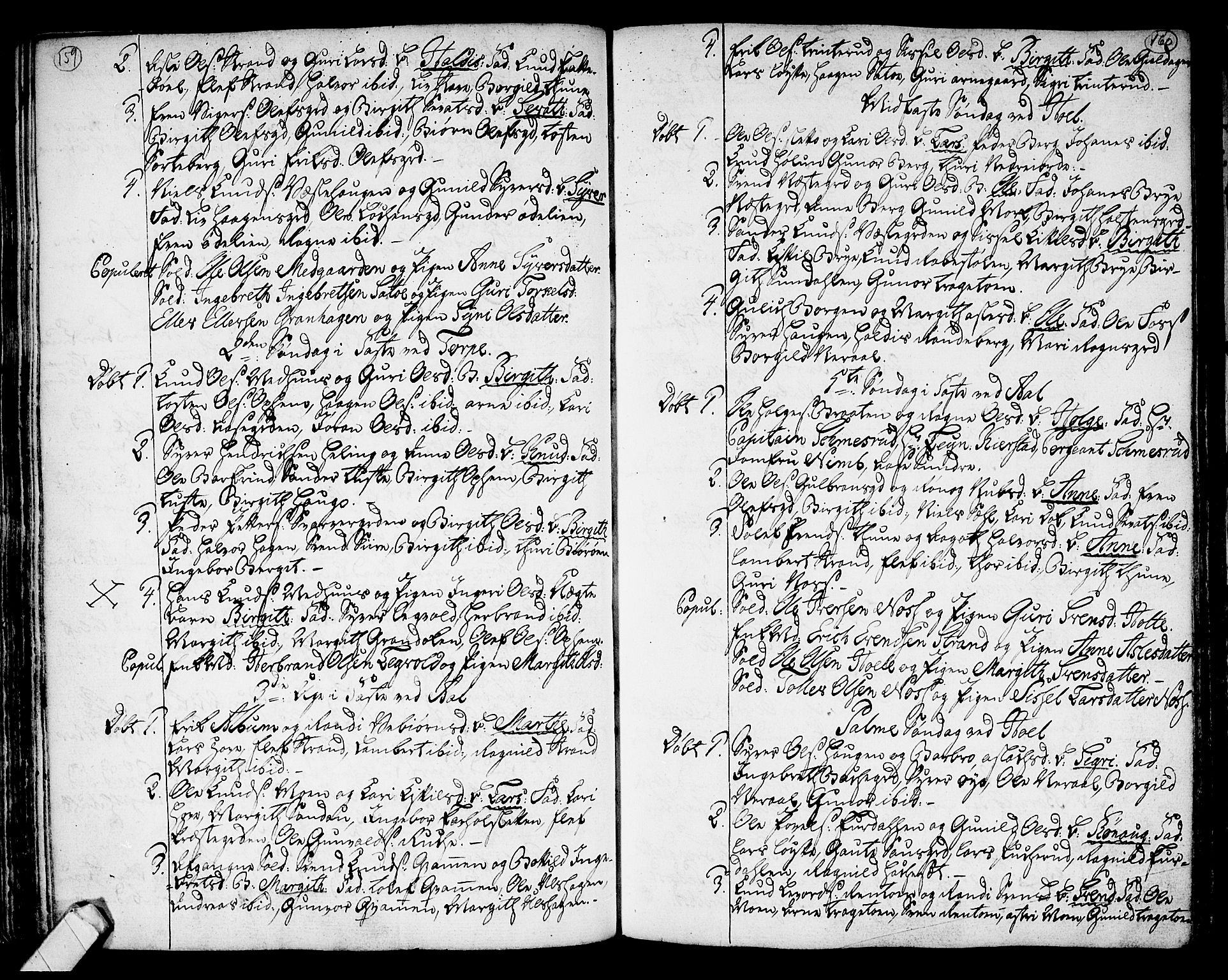 Ål kirkebøker, AV/SAKO-A-249/F/Fa/L0002: Parish register (official) no. I 2, 1771-1806, p. 159-160