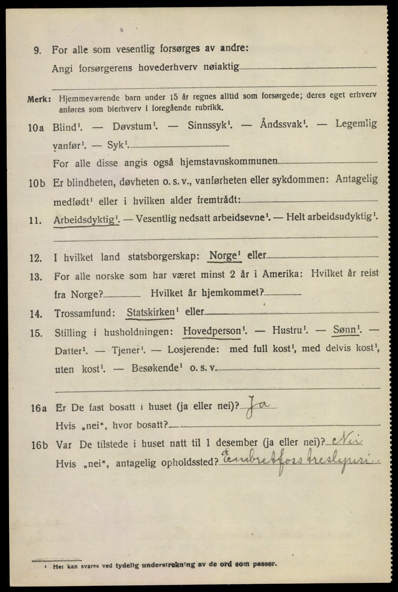 SAKO, 1920 census for Modum, 1920, p. 23448