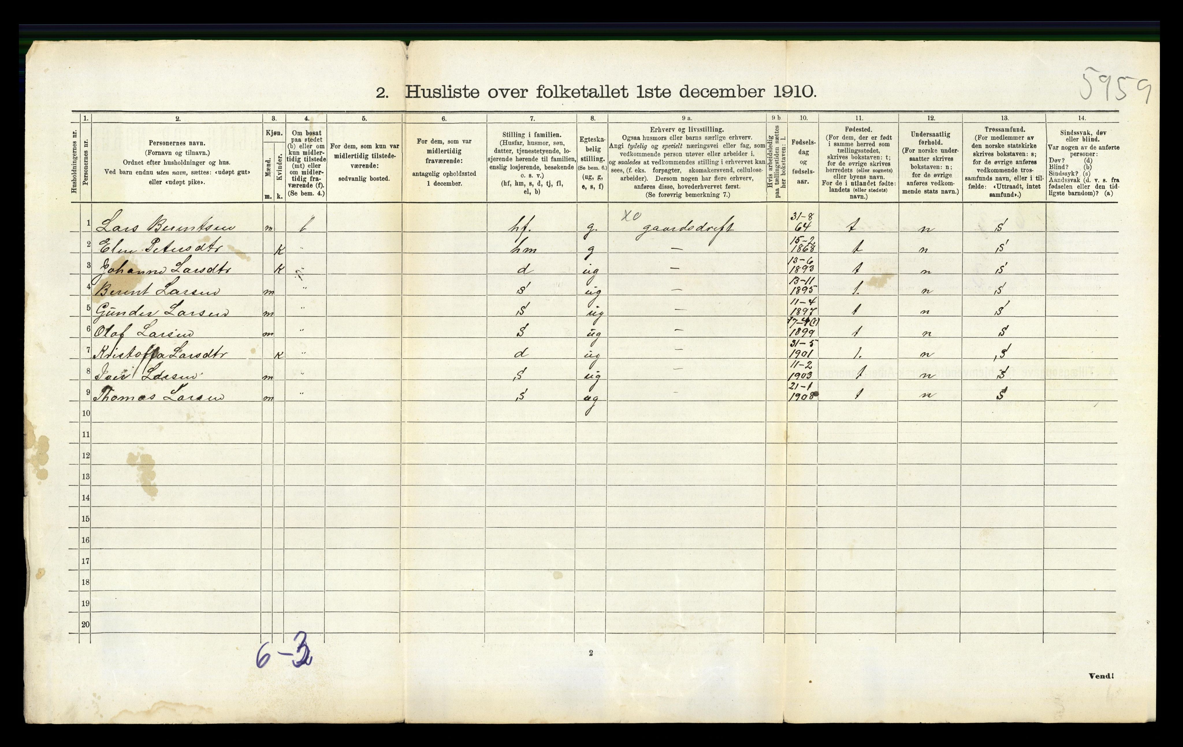 RA, 1910 census for Skodje, 1910, p. 384