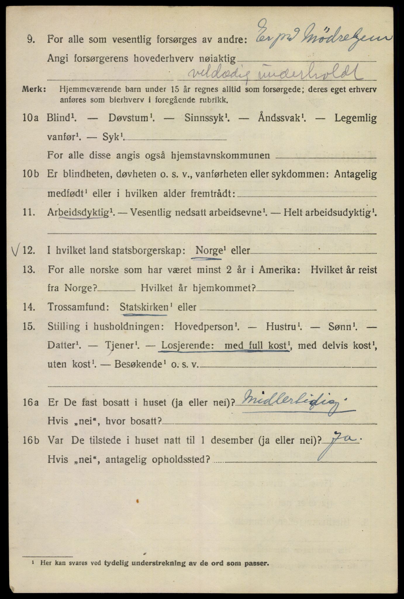 SAO, 1920 census for Kristiania, 1920, p. 519114