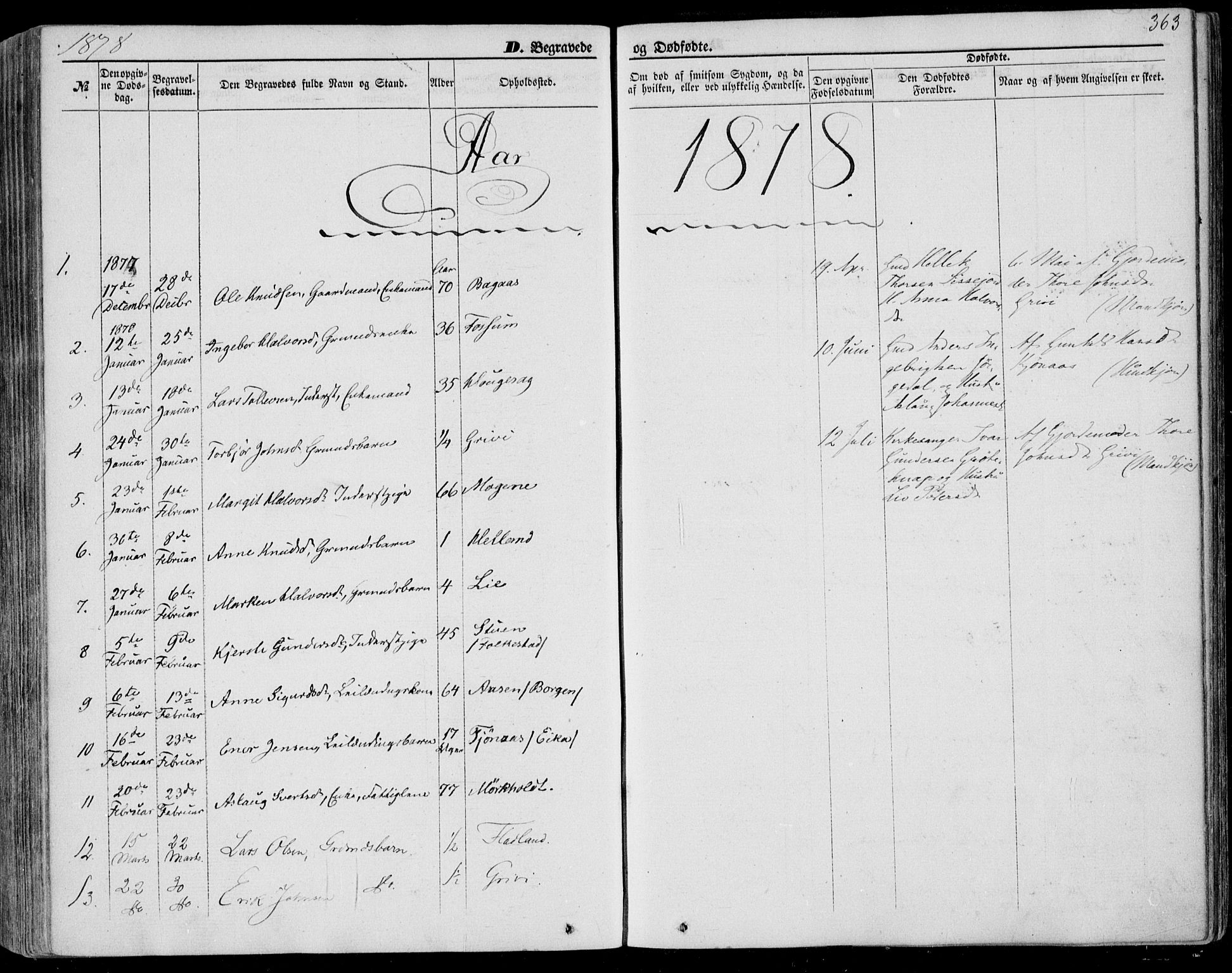 Bø kirkebøker, SAKO/A-257/F/Fa/L0009: Parish register (official) no. 9, 1862-1879, p. 363