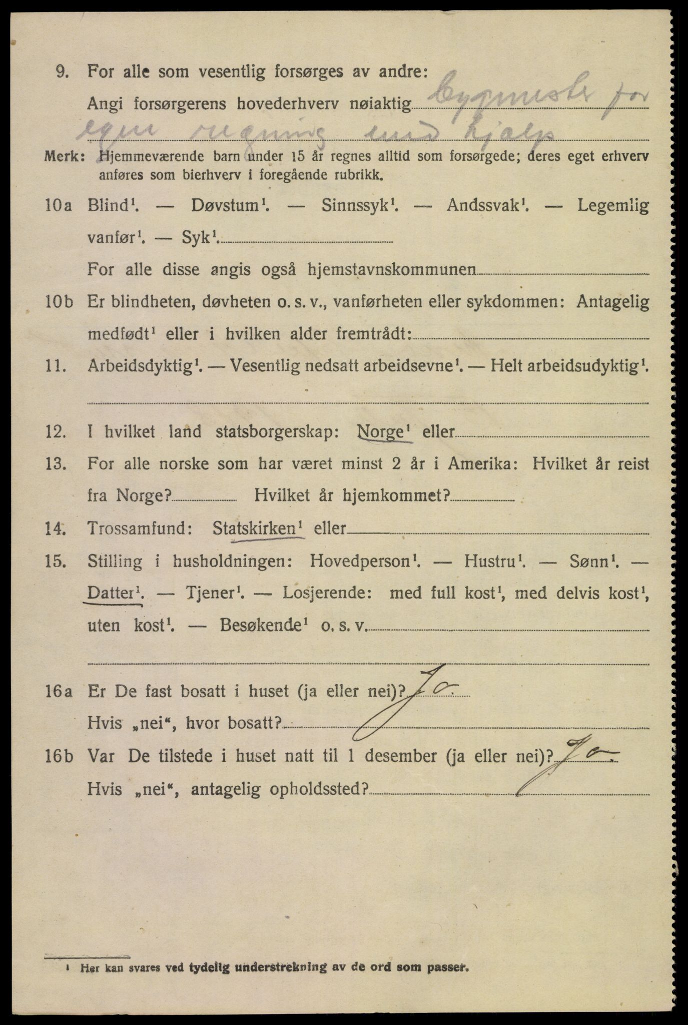 SAKO, 1920 census for Tinn, 1920, p. 16723