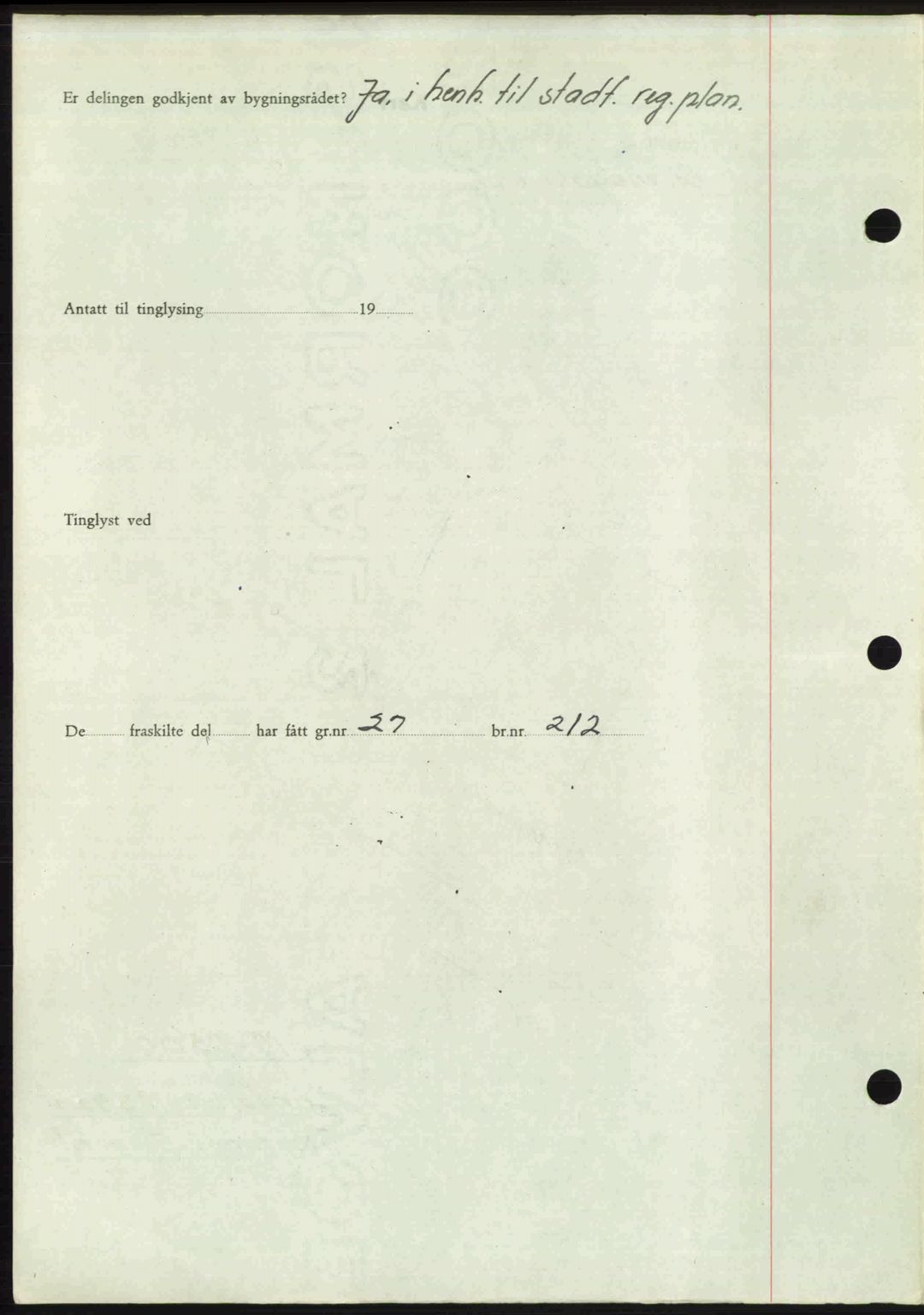 Romsdal sorenskriveri, SAT/A-4149/1/2/2C: Mortgage book no. A24, 1947-1947, Diary no: : 3164/1947