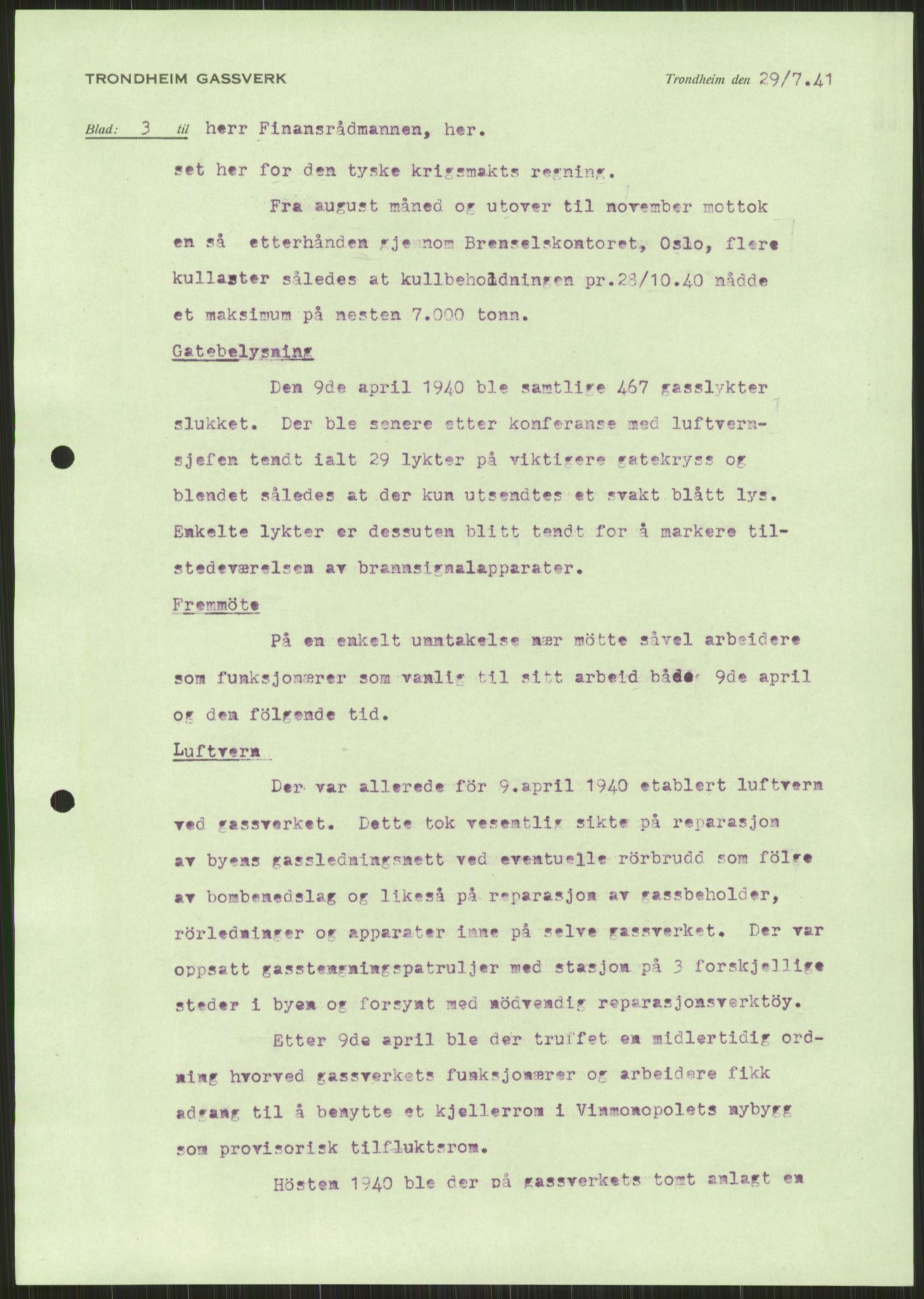 Forsvaret, Forsvarets krigshistoriske avdeling, RA/RAFA-2017/Y/Ya/L0016: II-C-11-31 - Fylkesmenn.  Rapporter om krigsbegivenhetene 1940., 1940, p. 238