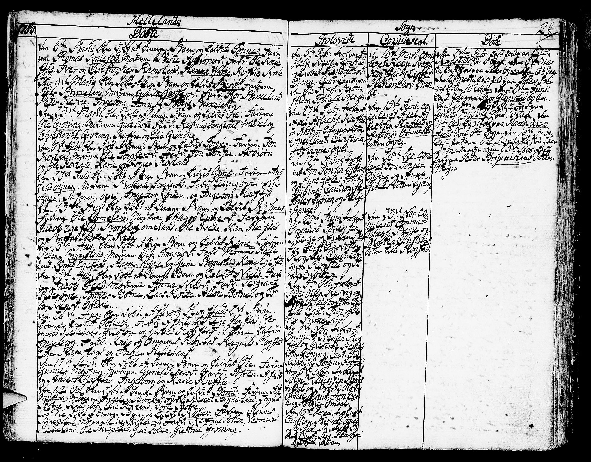 Helleland sokneprestkontor, AV/SAST-A-101810: Parish register (official) no. A 2 /1, 1762-1791, p. 29