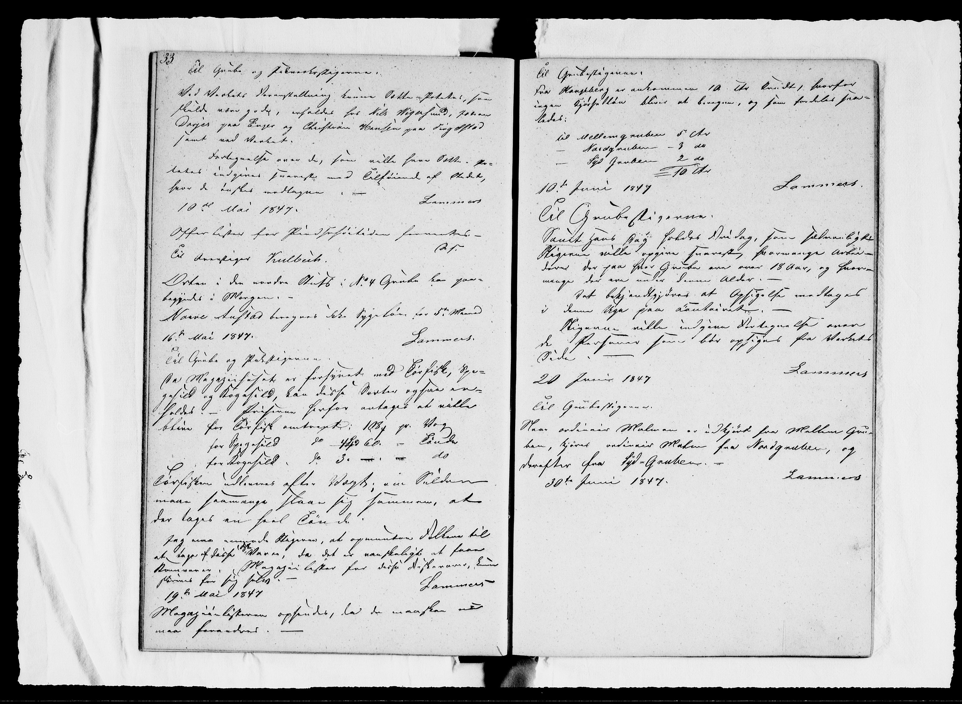 Modums Blaafarveværk, AV/RA-PA-0157/G/Ge/L0312/0001: -- / Journal for Nordgruberne, 1840-1844, p. 36