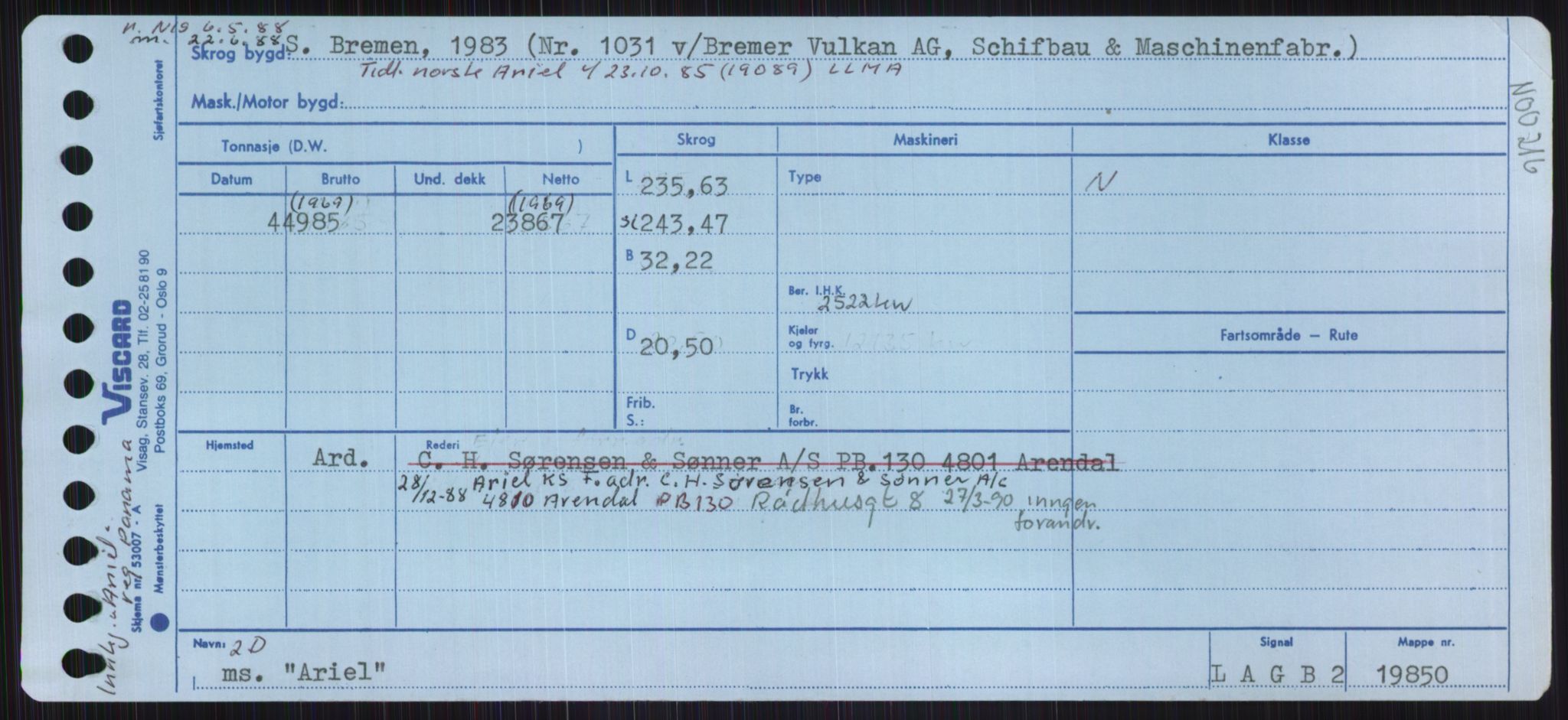 Sjøfartsdirektoratet med forløpere, Skipsmålingen, RA/S-1627/H/Ha/L0001/0001: Fartøy, A-Eig / Fartøy A-Bjøn, p. 365