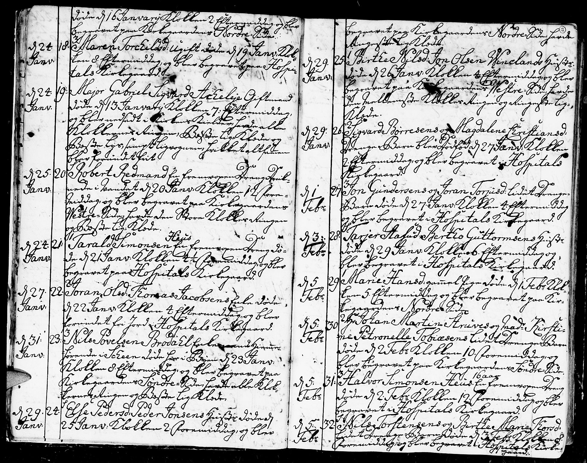 Kristiansand domprosti, AV/SAK-1112-0006/F/Fa/L0004: Parish register (official) no. A 4, 1762-1794, p. 12