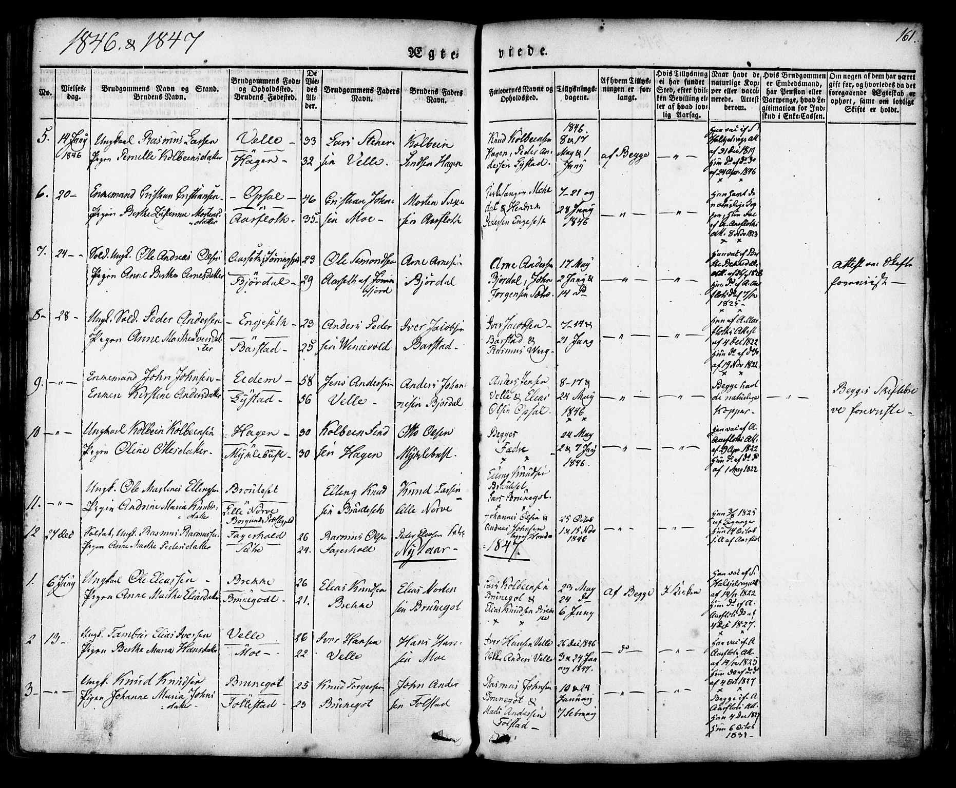 Ministerialprotokoller, klokkerbøker og fødselsregistre - Møre og Romsdal, AV/SAT-A-1454/513/L0174: Parish register (official) no. 513A01, 1831-1855, p. 161