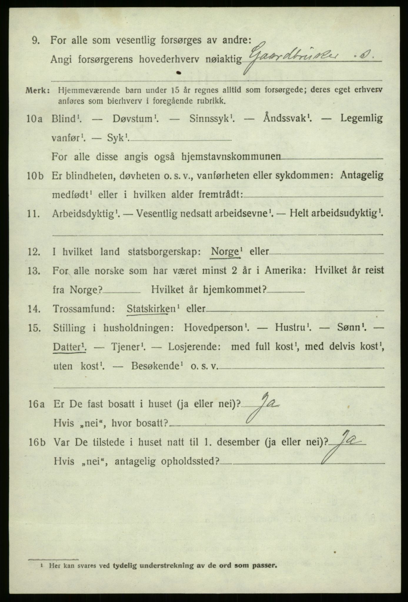 SAB, 1920 census for Davik, 1920, p. 3344