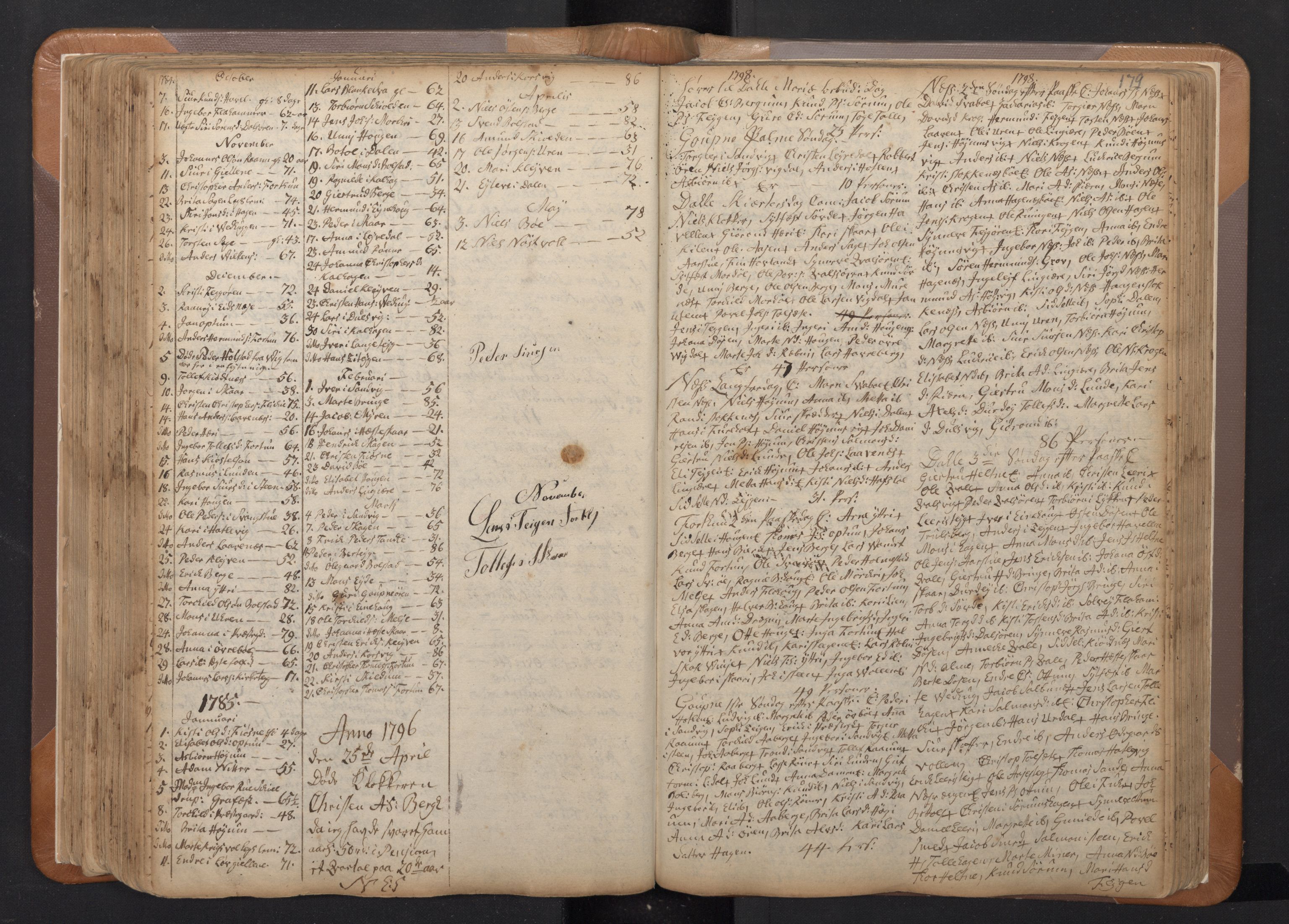 Luster sokneprestembete, SAB/A-81101/H/Haa/Haaa/L0002: Parish register (official) no. A 2, 1751-1796, p. 178b-179a