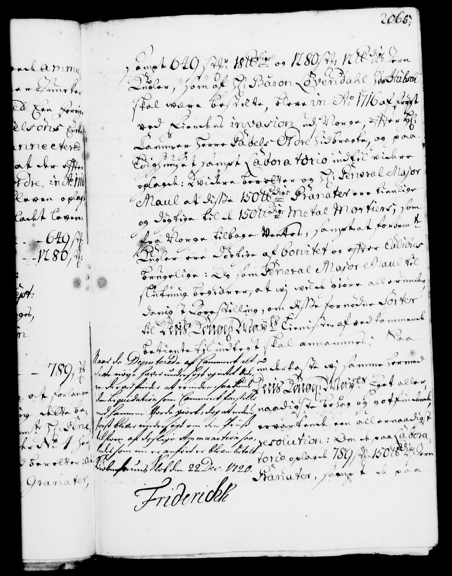 Rentekammeret, Kammerkanselliet, AV/RA-EA-3111/G/Gf/Gfa/L0003: Norsk relasjons- og resolusjonsprotokoll (merket RK 52.3), 1720, p. 1033