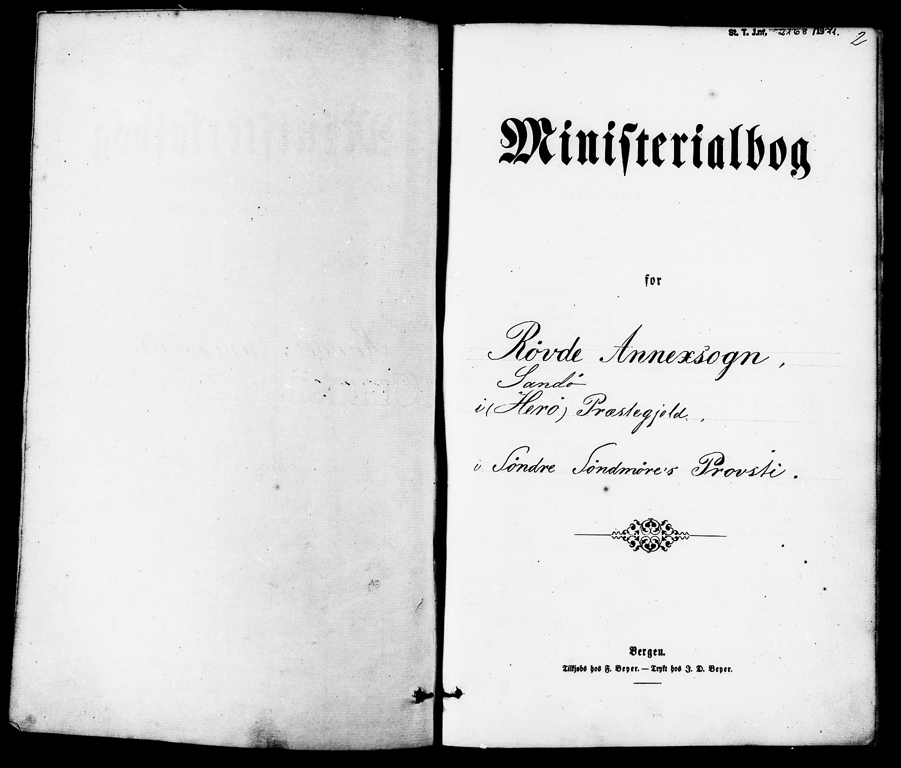 Ministerialprotokoller, klokkerbøker og fødselsregistre - Møre og Romsdal, AV/SAT-A-1454/504/L0055: Parish register (official) no. 504A02, 1861-1884, p. 2