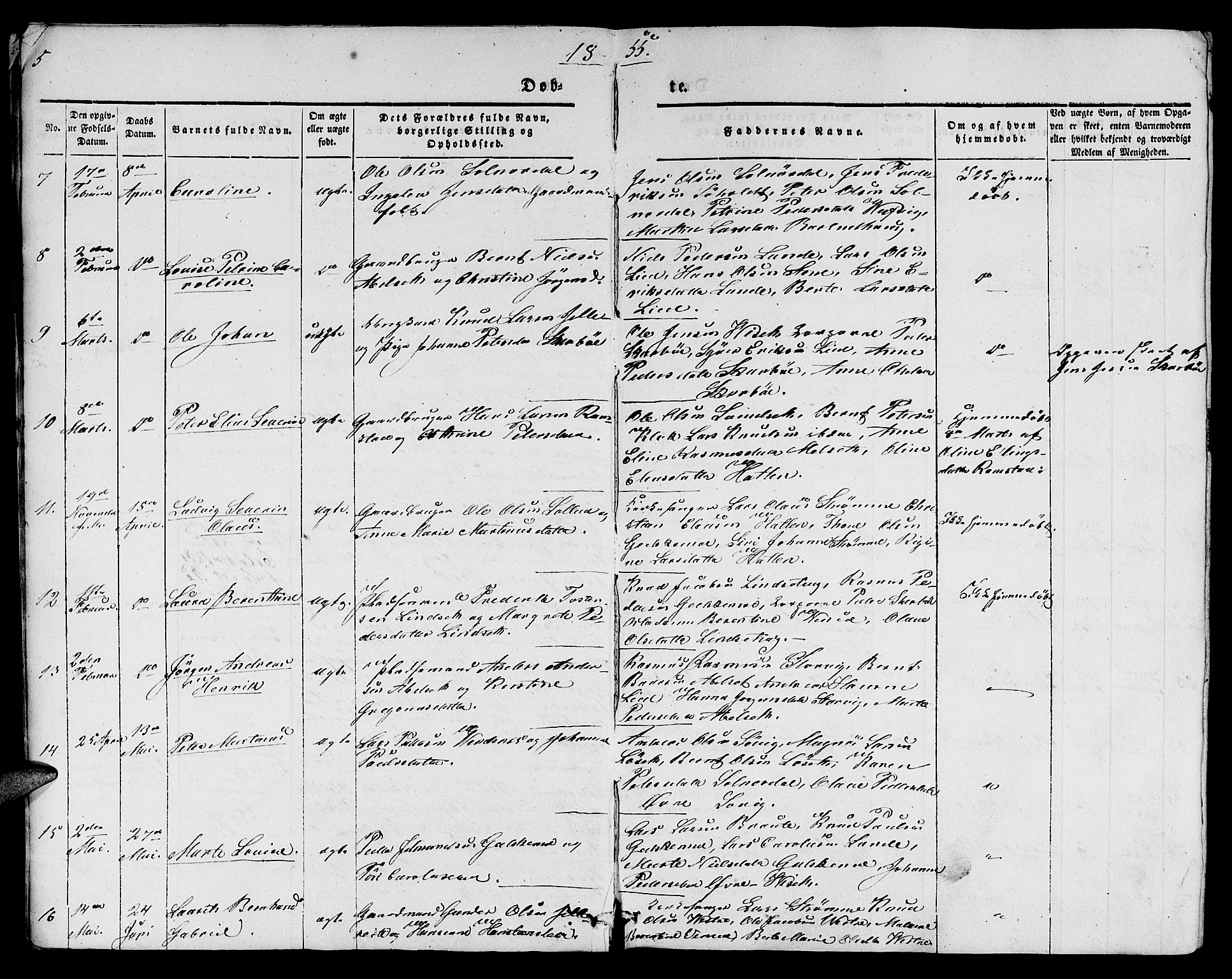 Ministerialprotokoller, klokkerbøker og fødselsregistre - Møre og Romsdal, SAT/A-1454/522/L0324: Parish register (copy) no. 522C03, 1854-1871, p. 5