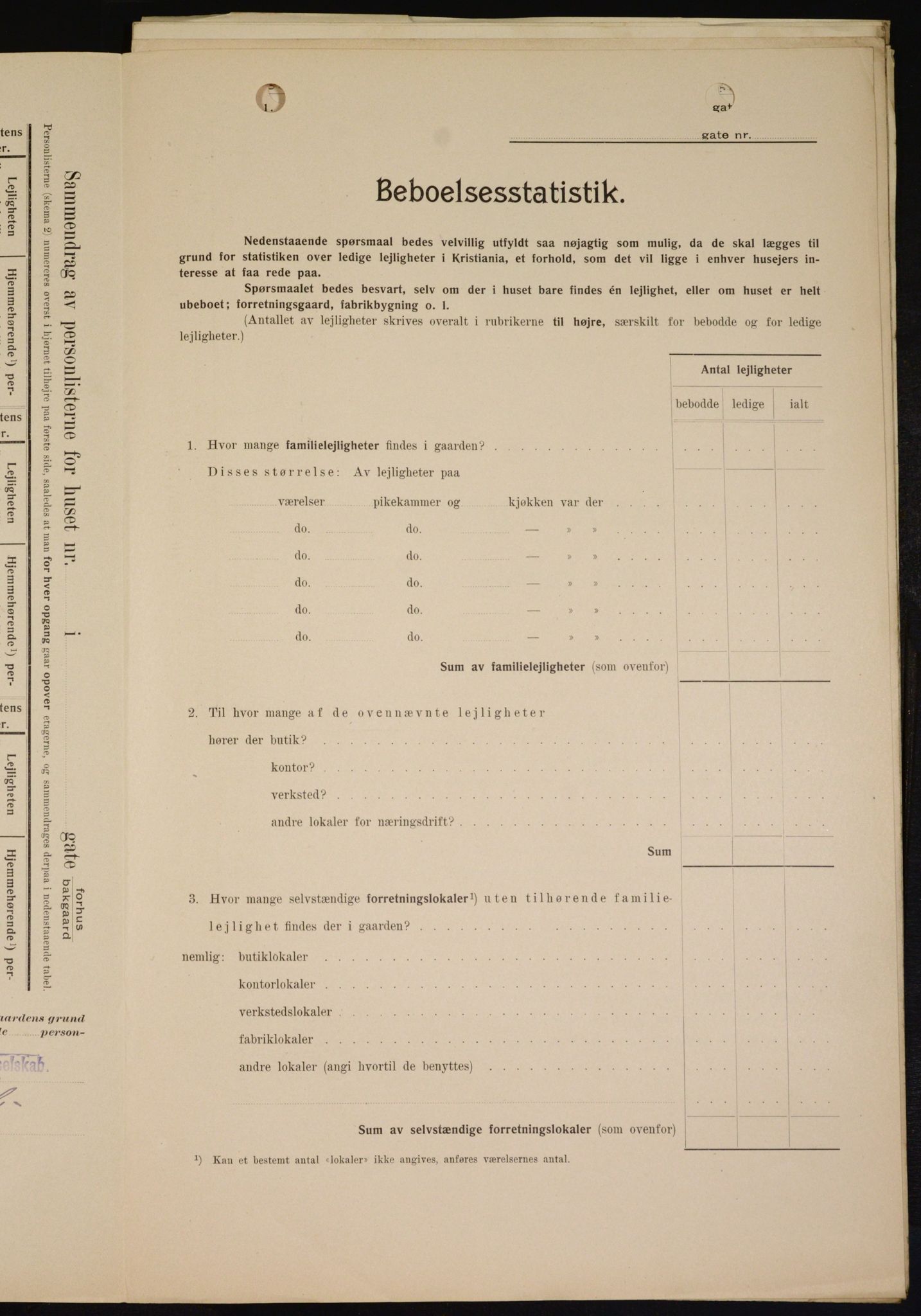 OBA, Municipal Census 1909 for Kristiania, 1909, p. 47554